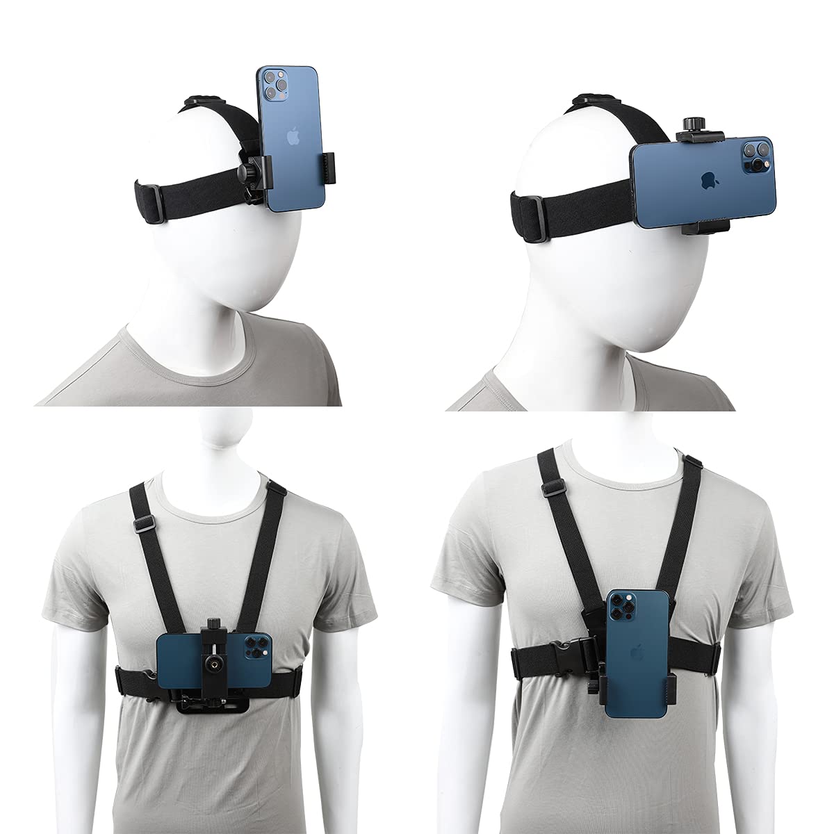 PellKing Mobile Phone Chest Strap Harness Mount Head Strap Holder Kit for POV/VLOG,Cell Phone Clip Compatible with iPhone,Samsung,GoPro Hero 9, 8,7, 6, 5, 4, 3,2, 1,AKASO,DJI Osmo,and Action Cameras…: PellKing Mobile Phone Chest Strap Harness Mount Head Strap Holder Kit for POV/VLOG,Cell Phone Clip Compatible with iPhone,Samsung,GoPro Hero 9, 8,7, 6, 5, 4, 3,2, 1,AKASO,DJI Osmo,and Action Cameras…