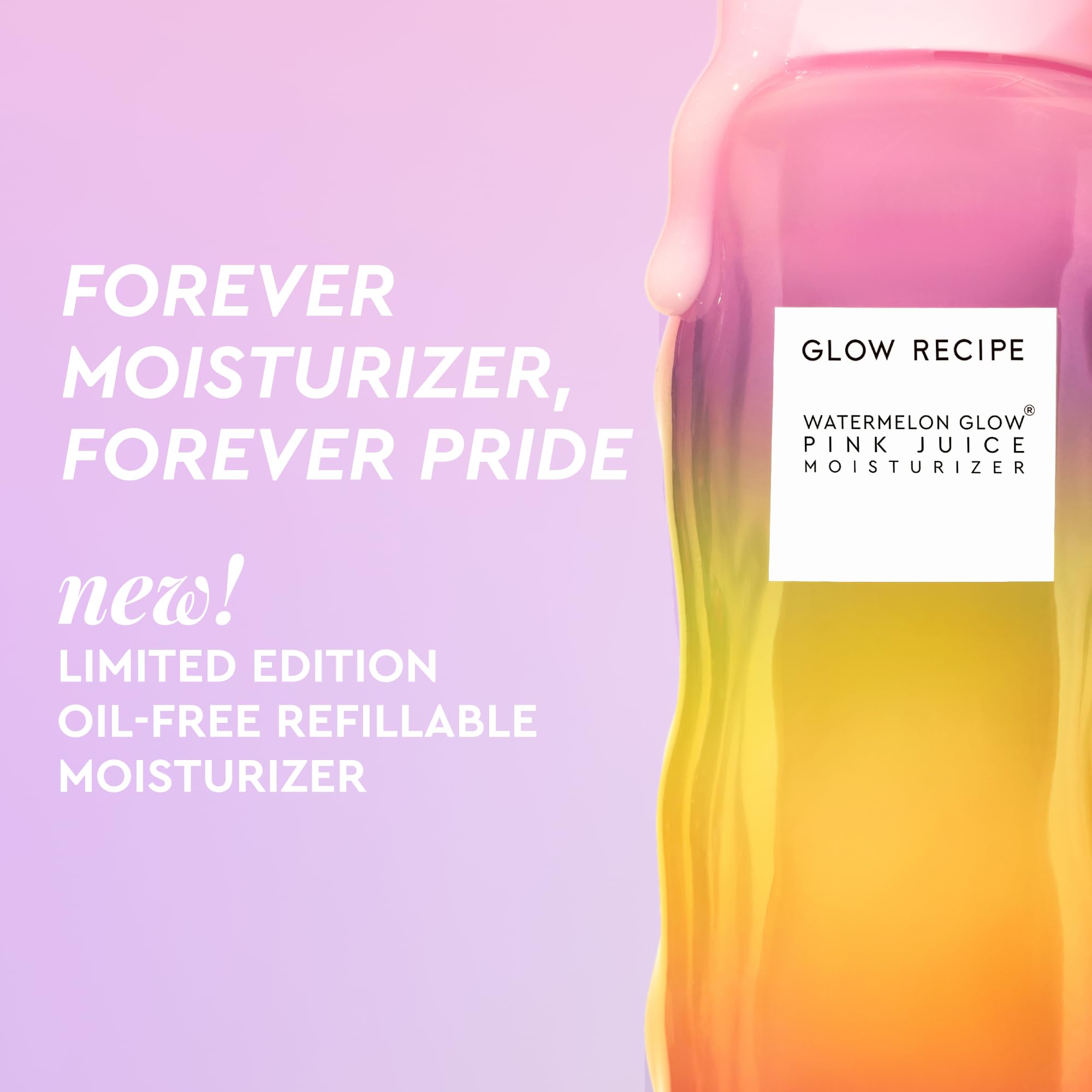 Glow Recipe Pink Juice Water Gel Face Moisturizer for Women, Men & Teens - Hydrating Hyaluronic Acid, Radiance Boosting, Non-Comedogenic, Oil-Free, Long-Lasting Korean Skin Care for Oily Skin (50ml)
