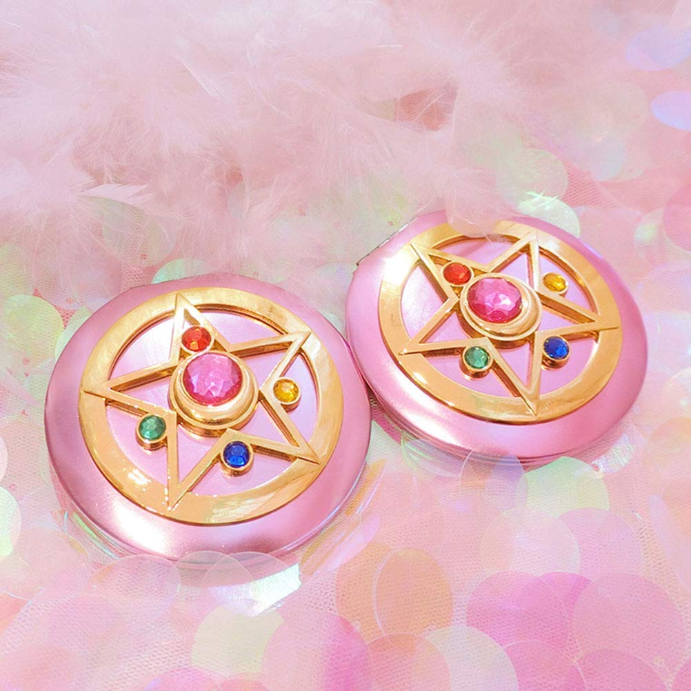 Makeup Compact Mirrors, Personal Portable Travel Handheld Foldable Double Sided Mirror