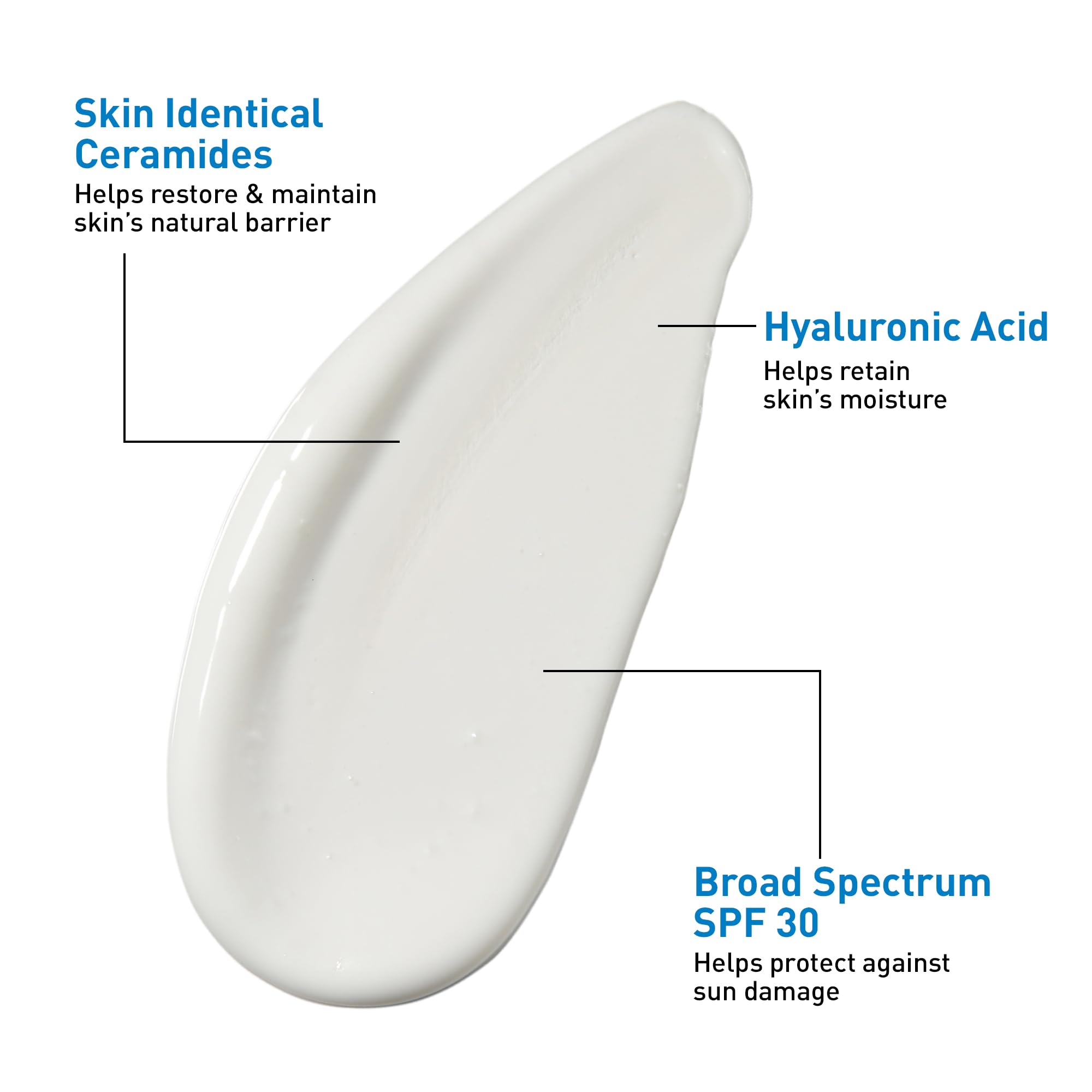 CeraVe Ultra-Light Moisturizing Lotion With SPF 30, Daily Face Moisturizer with SPF, Formulated with Hyaluronic Acid & Ceramides, Broad Spectrum SPF, Oil Free, Matte Finish, 1.7 Ounce