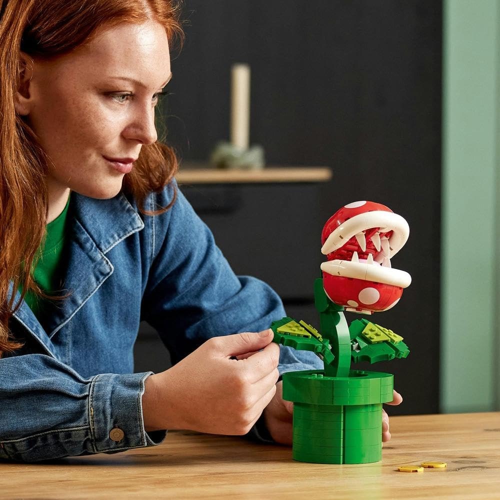 LEGO Super Mario Piranha Plant, Build and Display Super Mario Brothers Collectible for Adults and Teens, Authentically Detailed Posable Figure, Birthday Gift for Gamers and Super Mario Fans, 71426 - Image 2