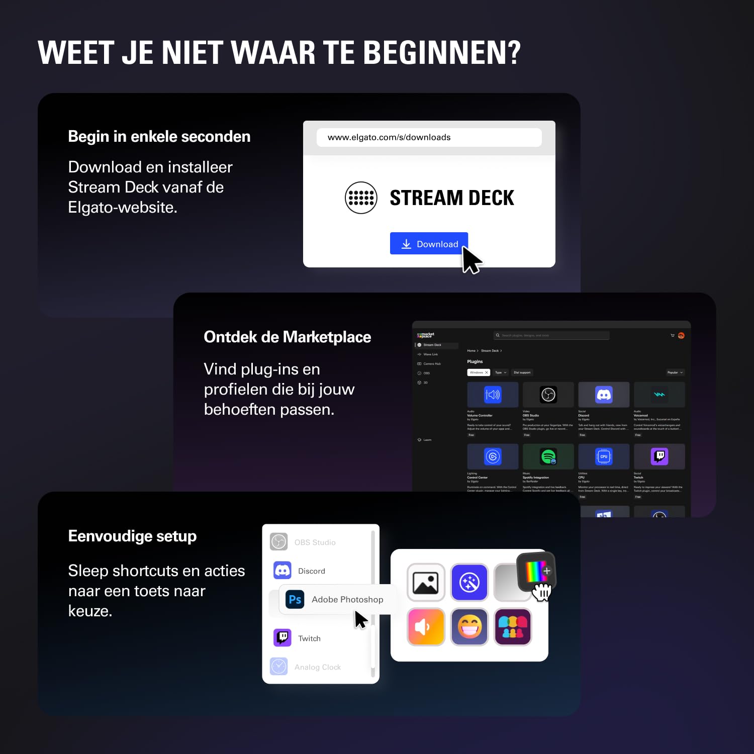 Elgato Stream Deck XL – Advanced Studio Controller, 32 macro keys, trigger actions in apps and software like OBS, Twitch, ​YouTube and more, works with Mac and PC: White