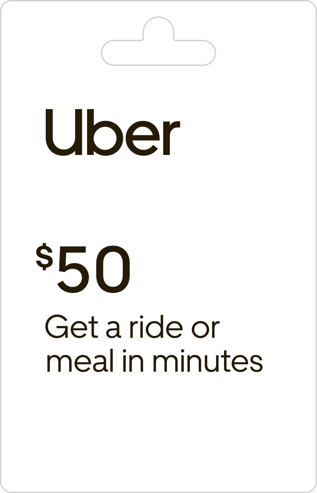 Uber Gift Card: 50 Traditional