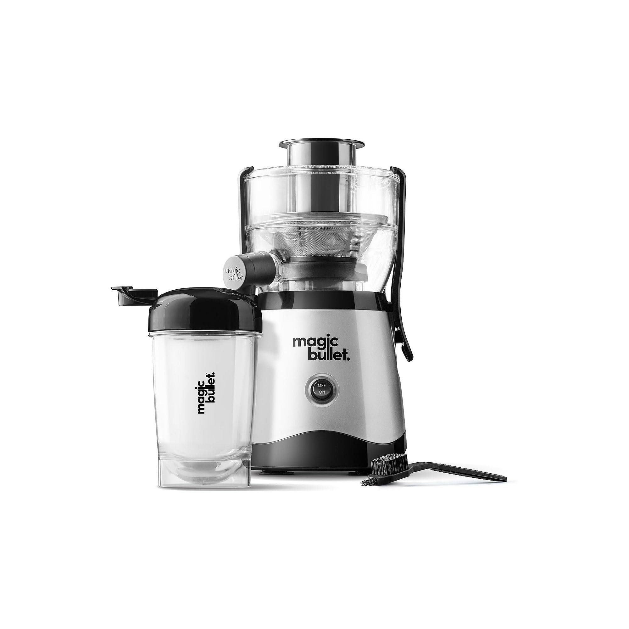 Magic Bullet Mini Juicer with Cup, Black and Silver: Magic Bullet Mini Juicer with Cup, Black and Silver