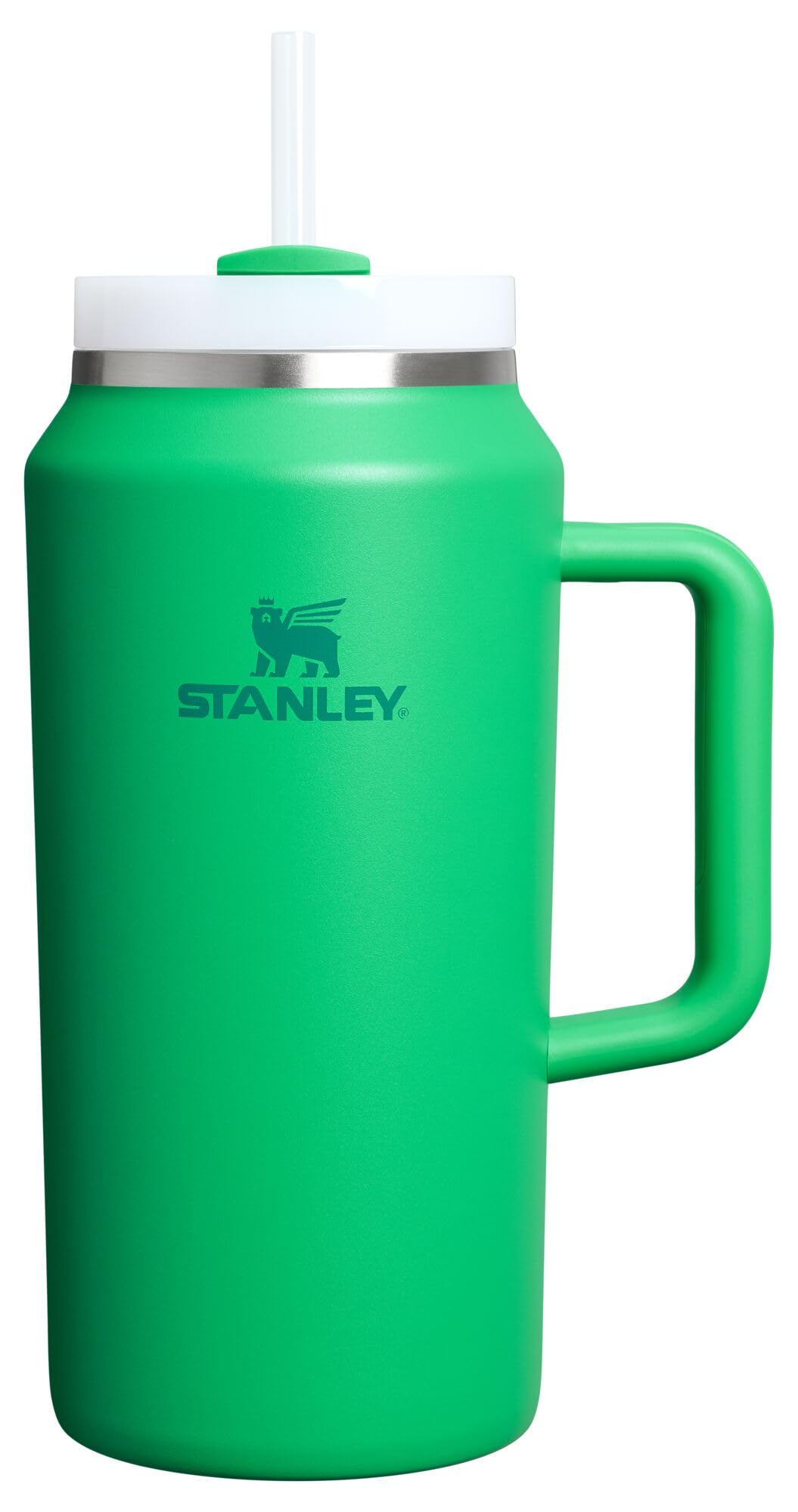Stanley Quencher H2.0 Tumbler with Handle and Straw 30 oz | Flowstate 3-Position Lid | Cup Holder Compatible for Travel | Insulated Stainless Steel Cup | BPA-Free | Rose Quartz 2.0: 64 Ounces Meadow