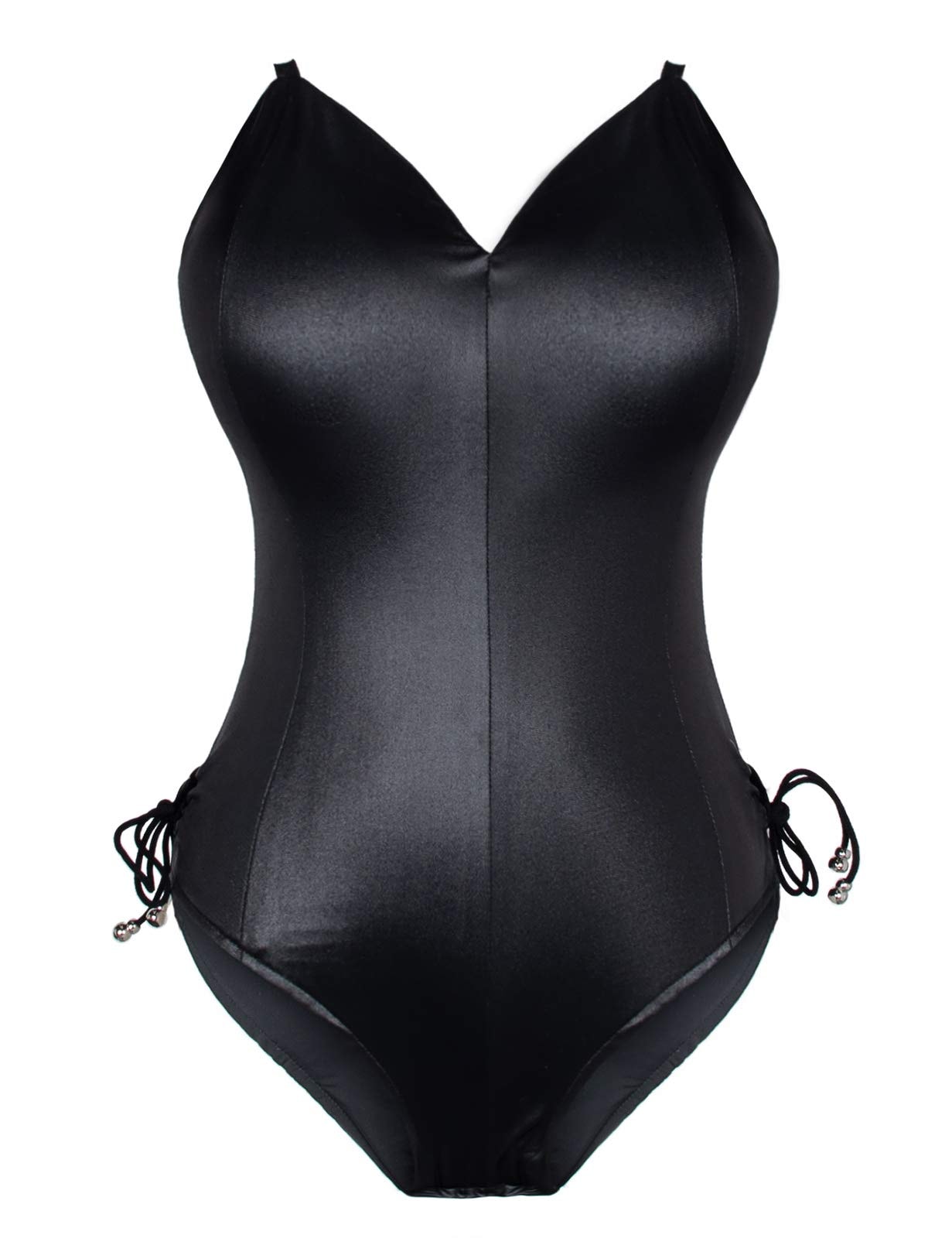 Womens Bunny Costume Girl Suit Senpai Cosplay Anime Role Costume One Piece Bodysuit Stockings Set: 5X-Large Black/White-removable Padded