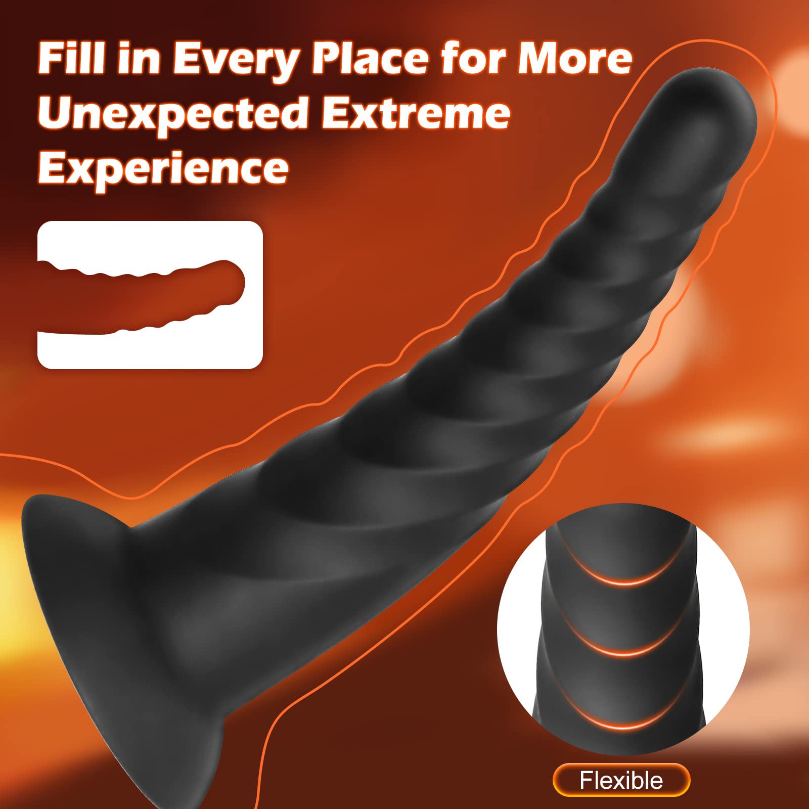 Anal Plug Pack of 3 Anal Toys, Silicone Adult Sex Anal Trainer Butt Plug for Beginners Advanced Players Anal Training Sets with Flared Suction Base Prostate Massager for Men, Women & Couple (): Black