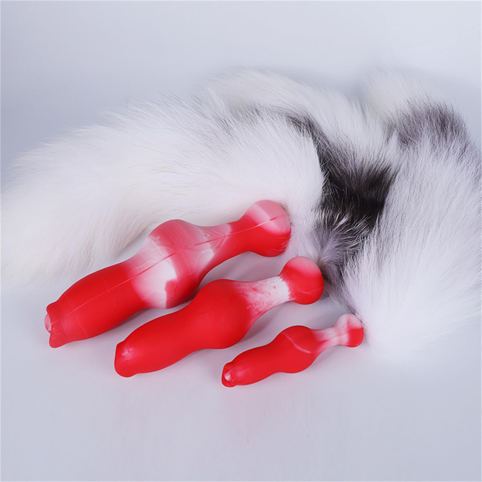 Youhitec Anal Sex Toy Silicone Dildo with Tail - Realistic Anal Dildo Butt Plug with Big Knot, Soft G Spot Dildo Huge Prostate Dildo Anal Dilator for Women/Men - 7.28in thumbnail 7