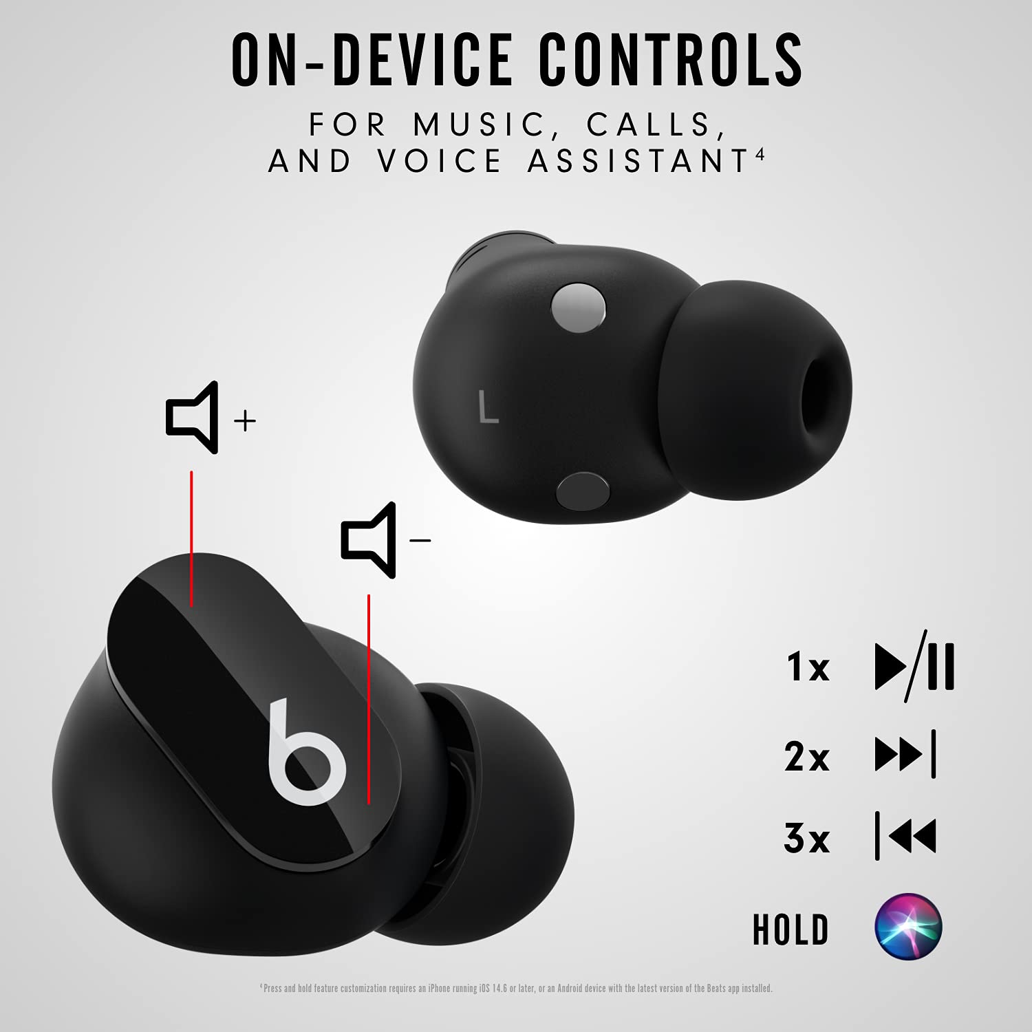 Beats Studio Buds - True Wireless Noise Cancelling Earbuds - Compatible with Apple & Android, Built-in Microphone, IPX4 Rating, Sweat Resistant Earphones, Class 1 Bluetooth Headphones - Sunset Pink: Beats Studio Buds in Black with Apple 20W USB-C Power Adapter