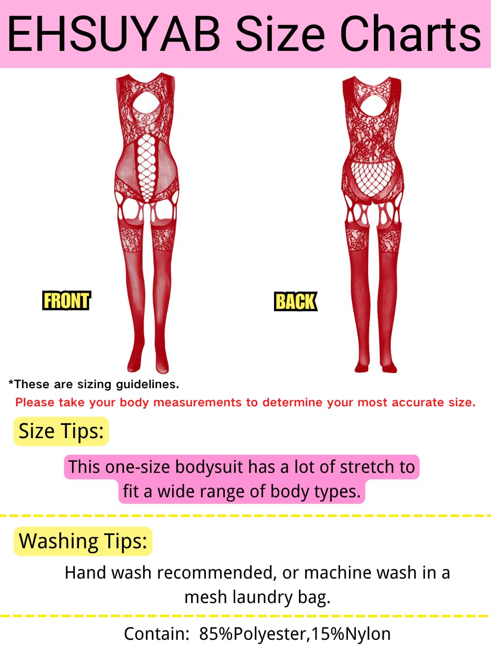 EHSUYAB Women Body Stockings Sexy, Exotic Dancer Fishnets Lingerie Glow Party, Fishnet Bodysuit Rave Outfits Club Plus Size: Burgundy