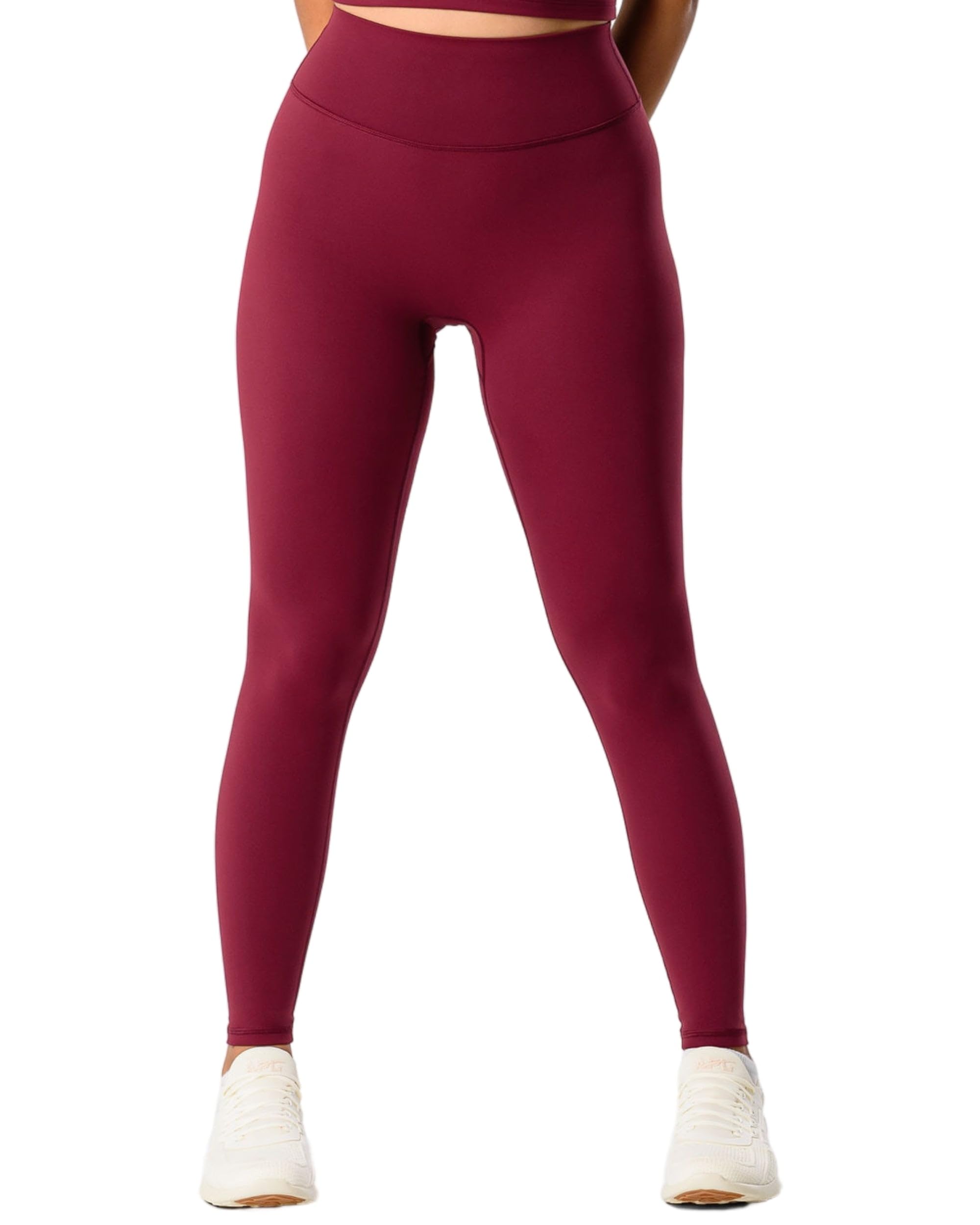 Kamo Fitness Serenity No Front Seam Leggings 25" Inseam Yoga Pants High Waisted Soft Workout Tights