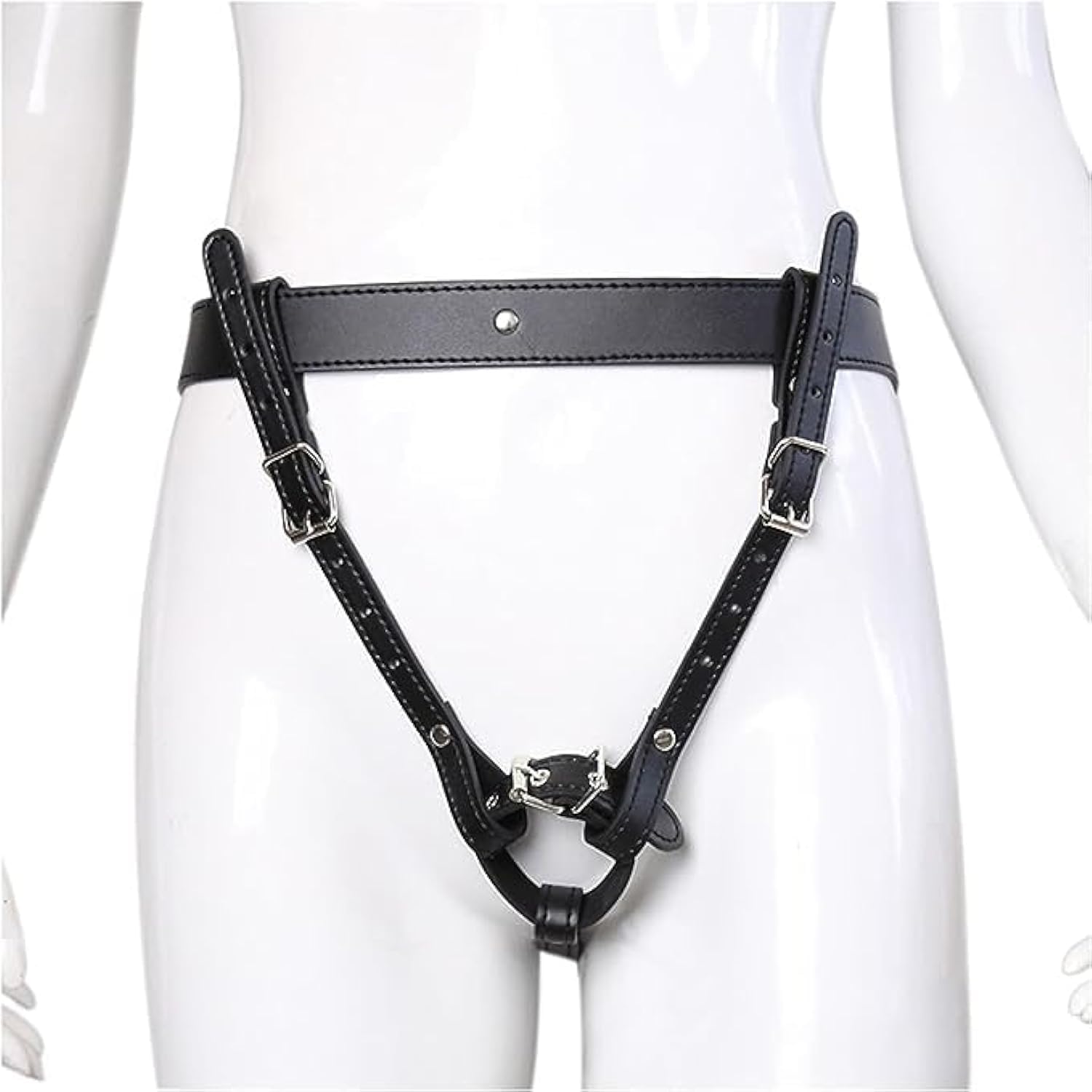 Leather Chastity Pants for Woman Gay Underwear Bedroom BDSM Toys Female Chastity Belt Sexy Thong for Adult Play Hog Ties Restraint SM Sex Toys for Couple