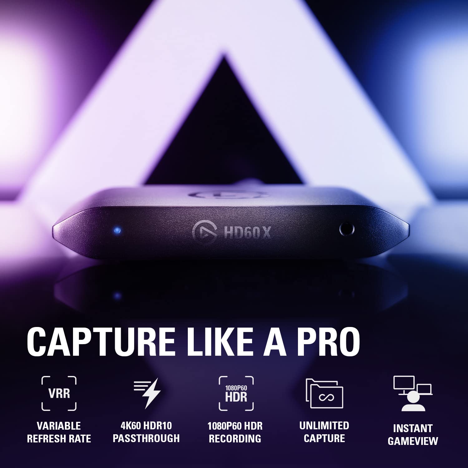 Elgato  - Stream and Record in 1080p60 HDR10 or 4K30 with Ultra-low Latency on PS5|Pro, PS4|Pro, Xbox Series X/S, Xbox One X|S, Nintendo Switch 2, in OBS and More, Works with PC and Mac: HD60 X