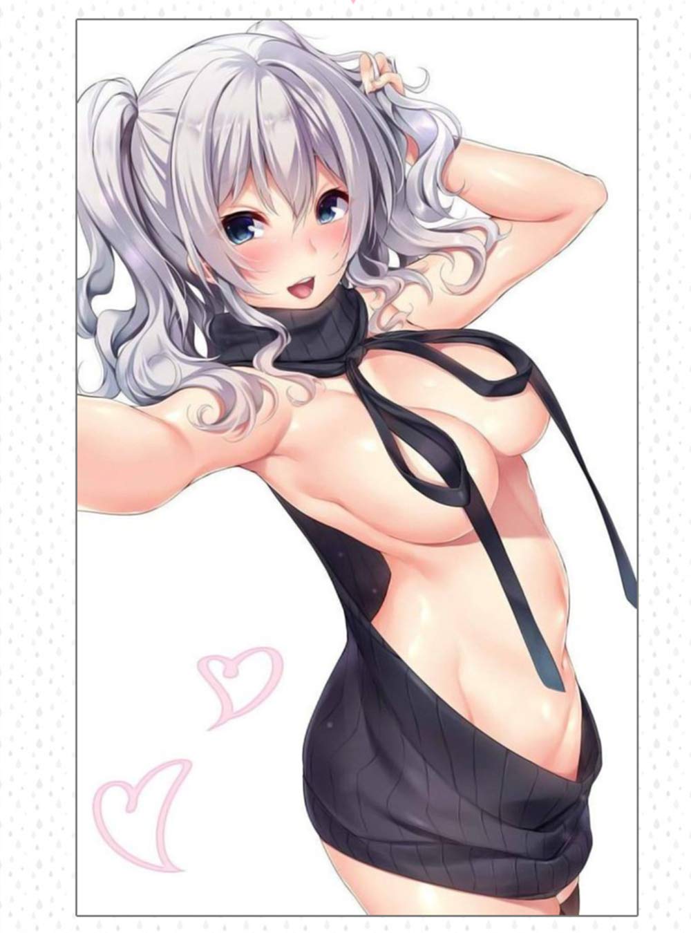 YOMORIO Womens Anime Virgin Killer Sweater Japanese Turtleneck Knitted Underwear Backless Pullover