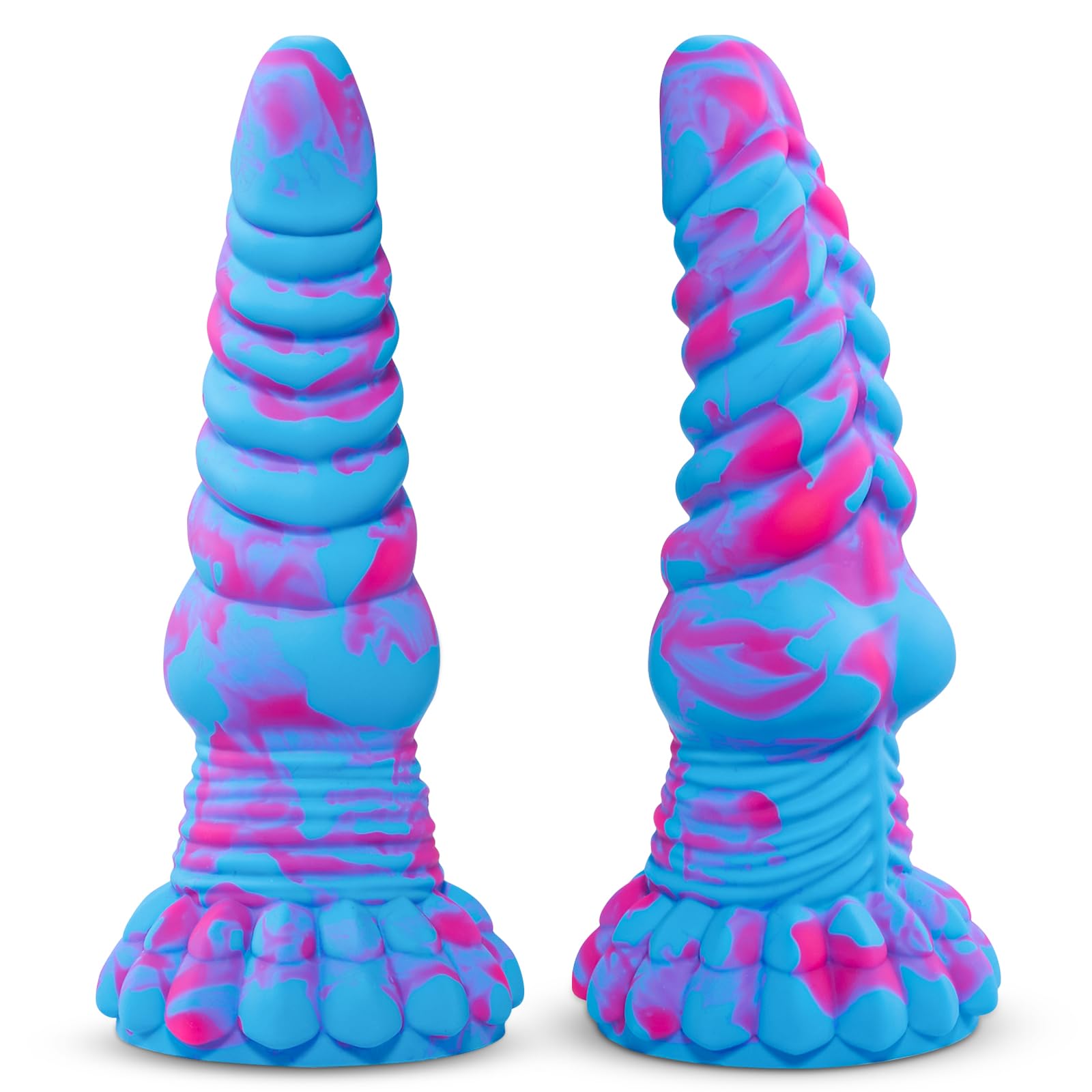 Huge Thick Big Monster Dildo, Silicone Fantasy Dragon Dildo with Suction Cup for Anal Prostate Massage, Large Knot Dildo Sex Toys for Women Men Pop, 8.7" Realistic Bad Boy