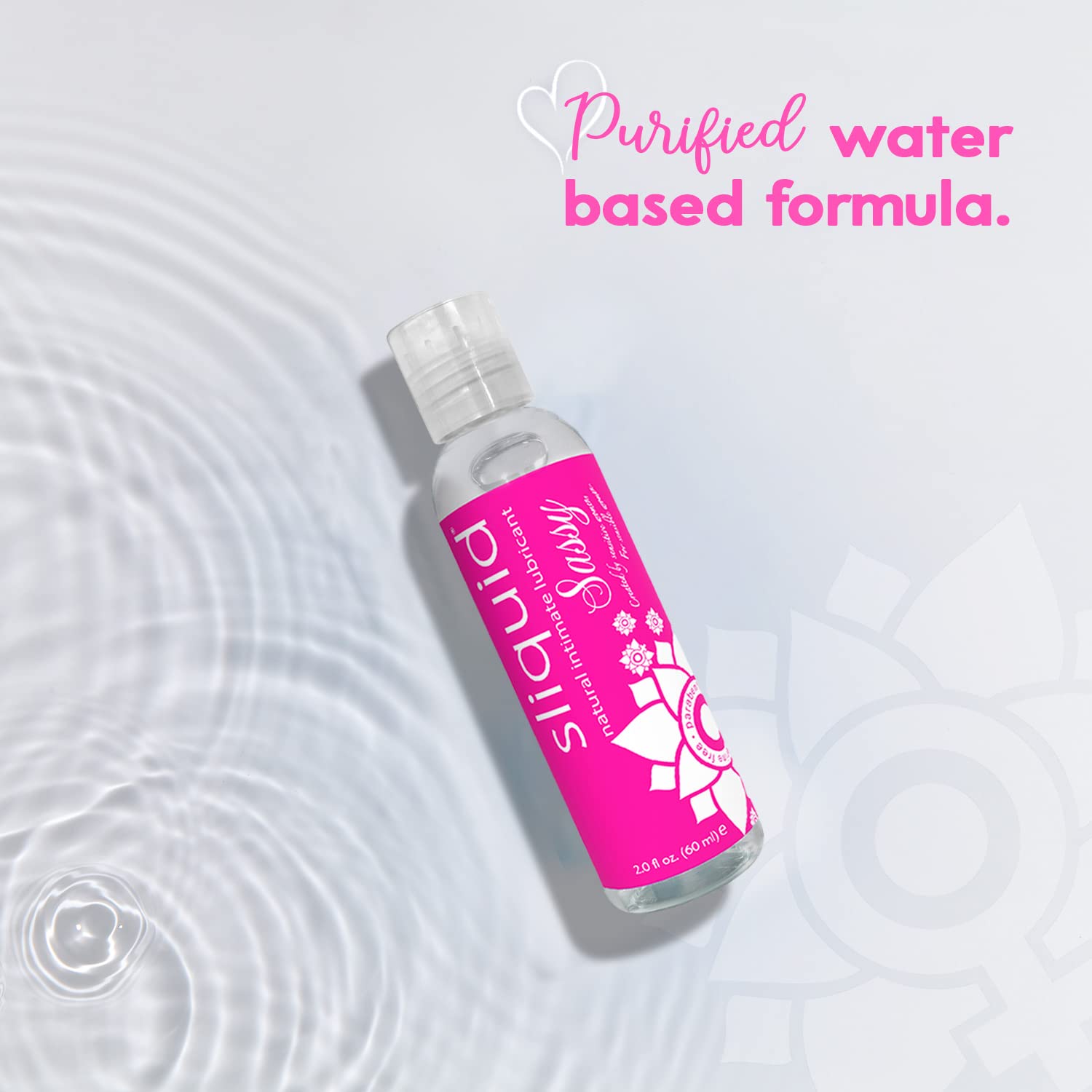 Sliquid Sassy Water-Based Lube - Thick, Long-Lasting Gel, Natural Lube for Women/Men/Couples, Unscented, 8.5 Fl Oz (2 Pack): 2 Fl Oz (Pack of 1)