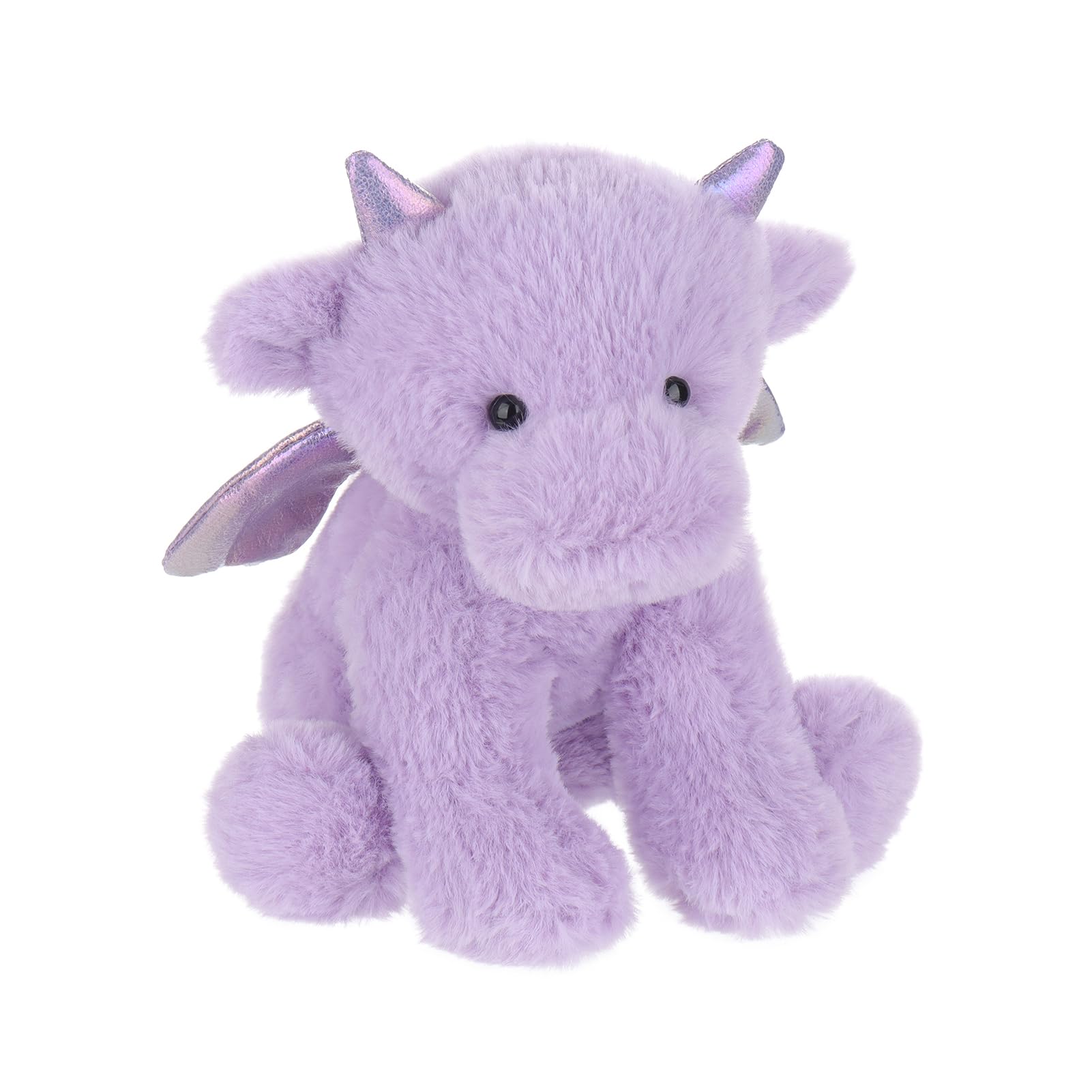 Apricot Lamb Purple Dragon Plush Stuffed Animals for Kids, Soft Cute Plush Toys for Baby Girl and Boy, Fluffy Purple Dragon Purple 7.9 Inches
