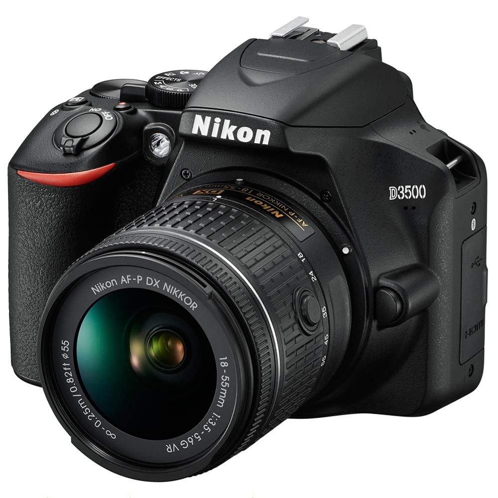 Nikon D3500 24.2MP DSLR Camera with AF-P DX NIKKOR 18-55mm f/3.5-5.6G VR Lens (1590B) – (Renewed): Nikon D3500 24.2MP DSLR Camera with AF-P DX NIKKOR 18-55mm f/3.5-5.6G VR Lens (1590B) – (Renewed)