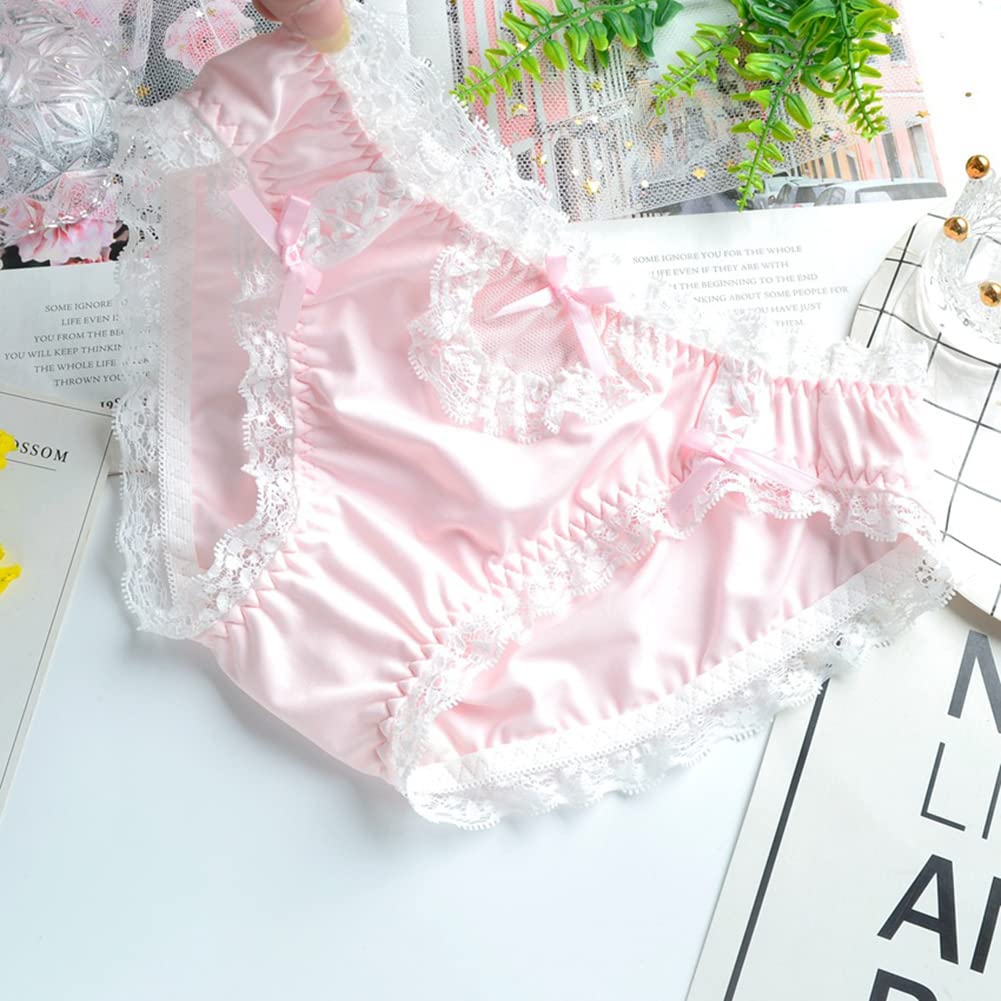 Joyralcos Japanese Lolita Bikini Panties Sexy Anime Briefs for Women Maid Cosplay Lingerie Panty: 8 3 Pack Classic Briefs