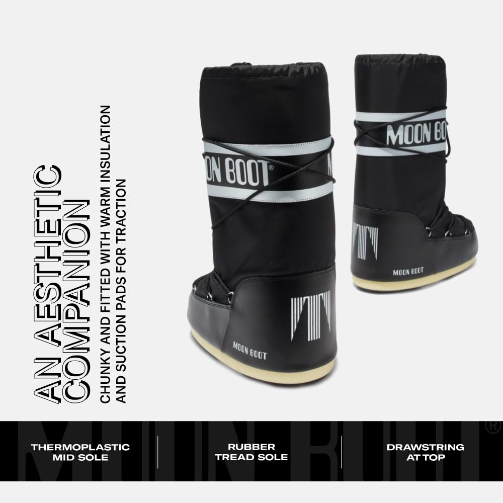Moon Boot Icon Nylon Insulated Slip On Unisex Snow Boots thumbnail 5