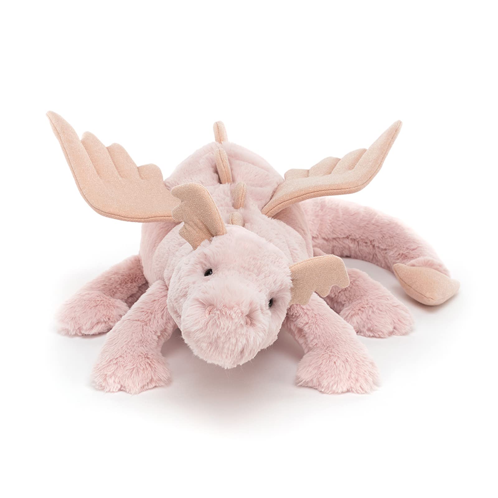 Jellycat Rose Dragon Stuffed Animal, Huge 20.5 inches - Mythical Plush Toy - Classic Children's Gift