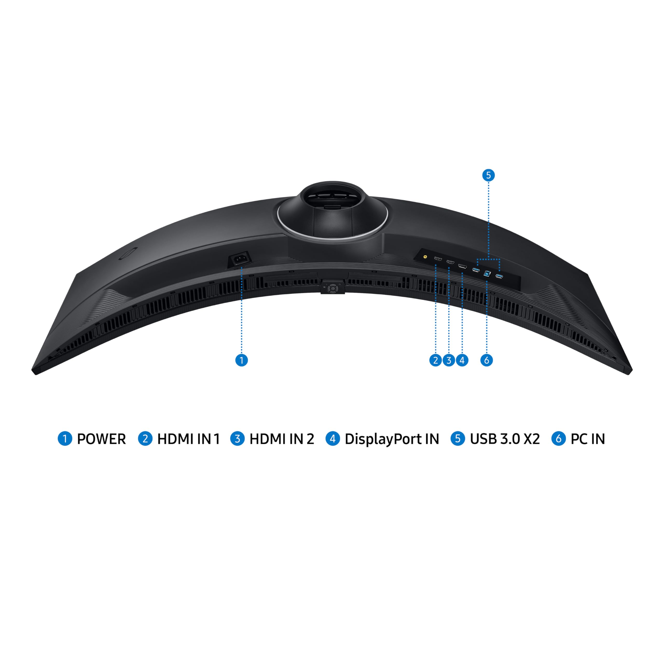 SAMSUNG 49" Odyssey G9 Series 1000R Curved Gaming Monitor LS49CG954ENXZA, DQHD, 1ms(GtG), VESA DisplayHDR 1000, 240Hz, AMD FreeSync Premium Pro, Height Adjustable Stand, Ultrawide Screen, 2024: DP and HDMI Cable