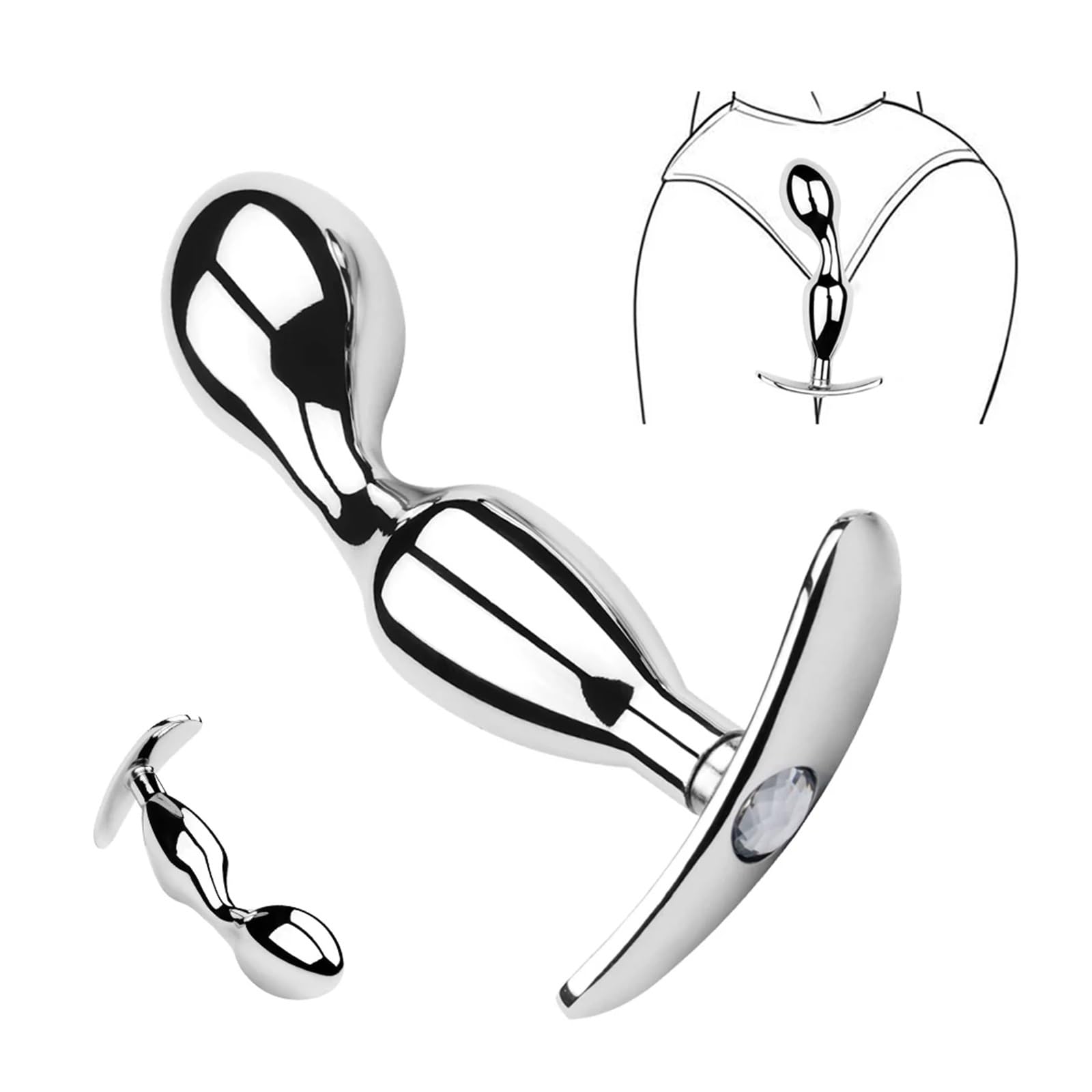Anal Butt Plug Large Metal Anal Beads Dildo Stainless Steel Anal Plug Sex Anal Toy Prostate Massage Metal Anal Beads Vagina Dildo Butt Plug SexToys Women Men (Color : Size L): Anal Butt Plug Large Metal Anal Beads Dildo Stainless Steel Anal Plug Sex Anal Toy Prostate Massage Metal Anal Beads Vagina Dildo Butt Plug SexToys Women Men (Color : Size S)