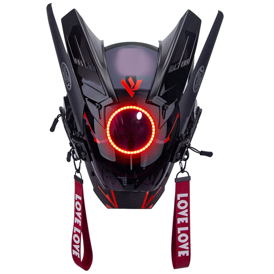 OYDL Cosplay Helmet for Men, Futuristic Tech Punk Mask with LED Light for Cyberpunk Cosplay: Type G
