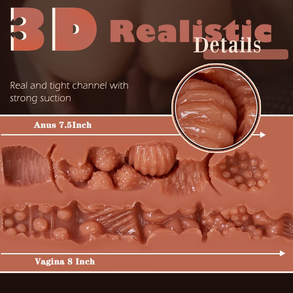 Big Breasts Female Doll Torso Sex Dolls Life Like Sex Doll Full Body Sex Silicone Doll Sex Love Doll Life Full Size Sex Adult Toys for Men Male Sex Partner for Men, Natural Skin