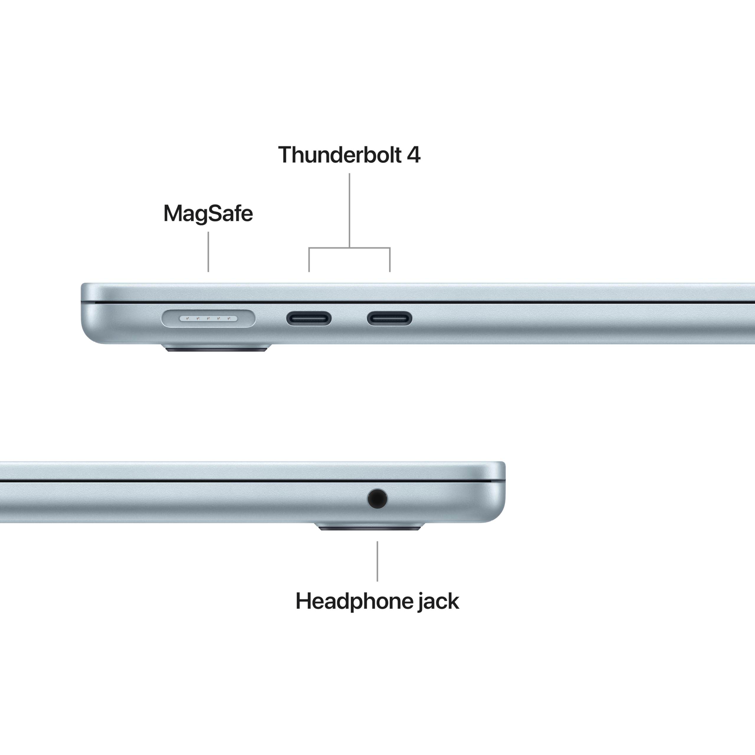 Apple 2025 MacBook Air 13-inch Laptop with M4 chip: Built for Apple Intelligence, 13.6-inch Liquid Retina Display, 16GB Unified Memory, 256GB SSD Storage, 12MP Center Stage Camera, Touch ID; Sky Blue: 16GB Unified Memory, 256GB SSD Storage Sky Blue Without AppleCare+