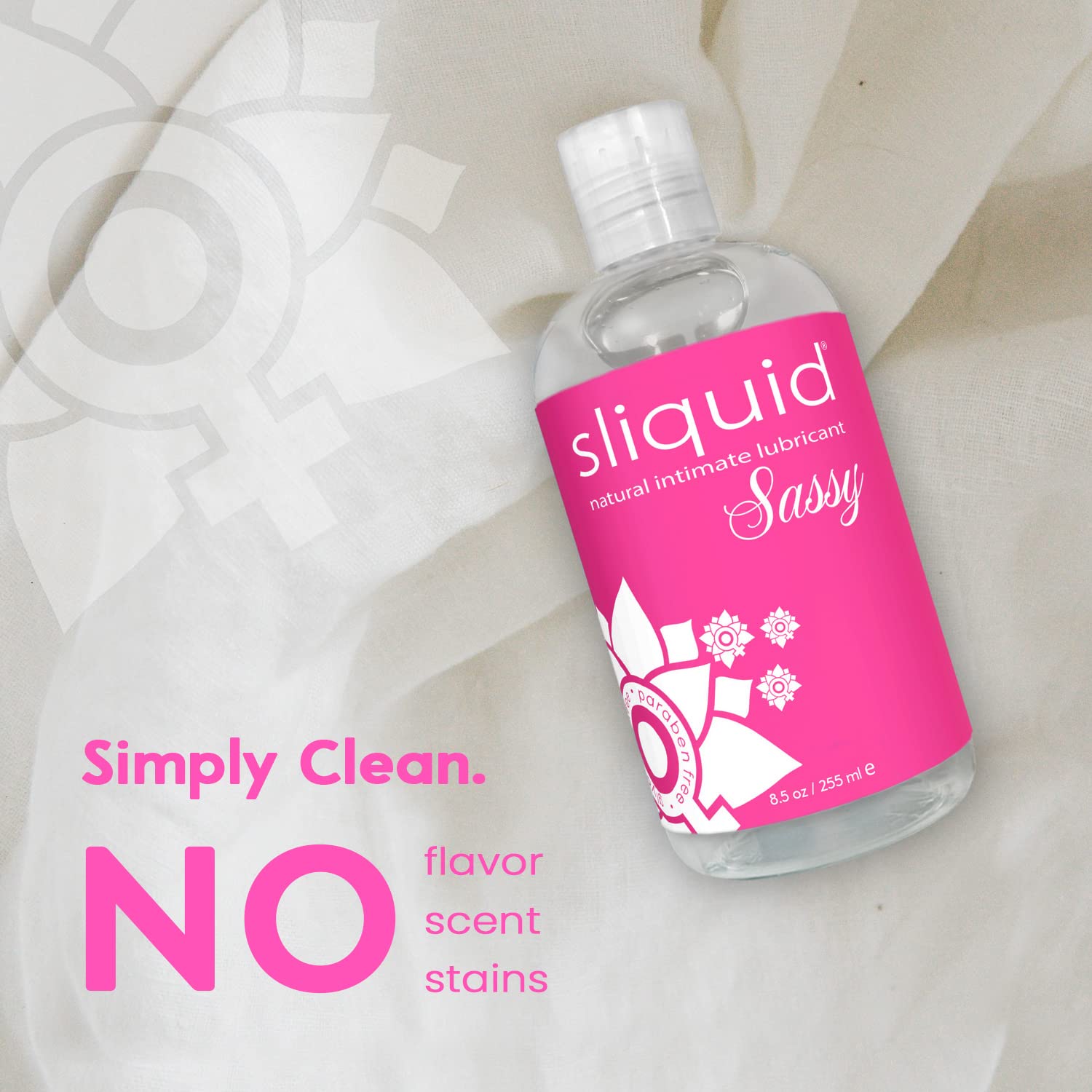 Sliquid Sassy Water-Based Lube - Thick, Long-Lasting Gel, Natural Lube for Women/Men/Couples, Unscented, 8.5 Fl Oz (2 Pack): 8.5 Fl Oz (Pack of 1)