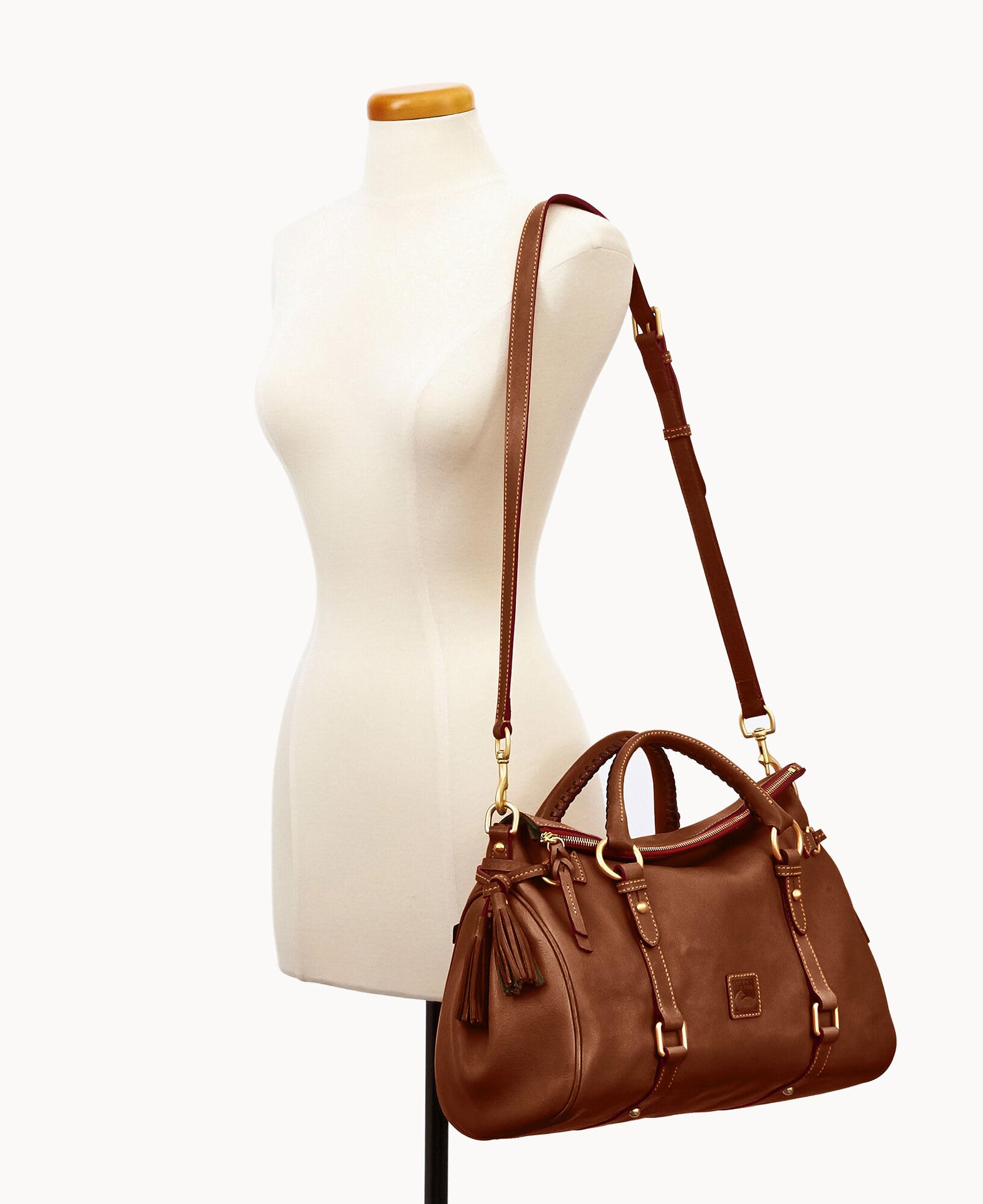 Dooney & Bourke Satchel Bags for Women, Large Florentine Satchel Handbag with Optional Crossbody Bag Strap thumbnail 5