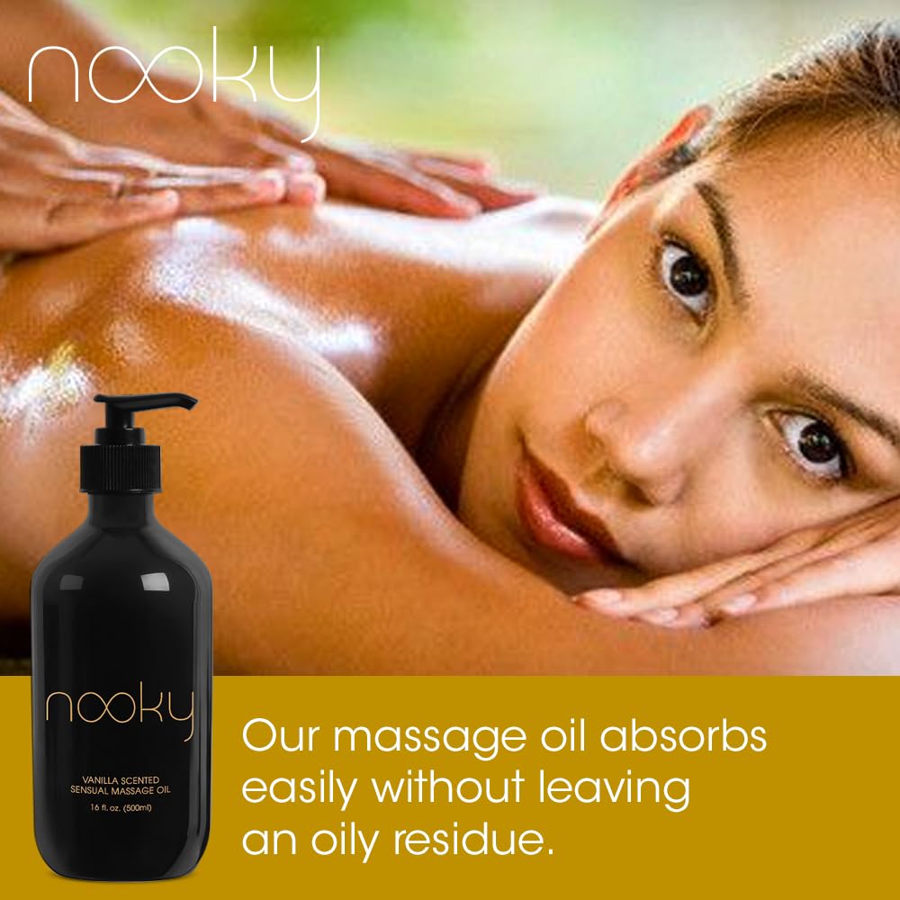 Nooky Vanilla Massage Oil with Fractionated Coconut Oil.16 Ounce: Nooky Vanilla Massage Oil with Fractionated Coconut Oil.16 Ounce