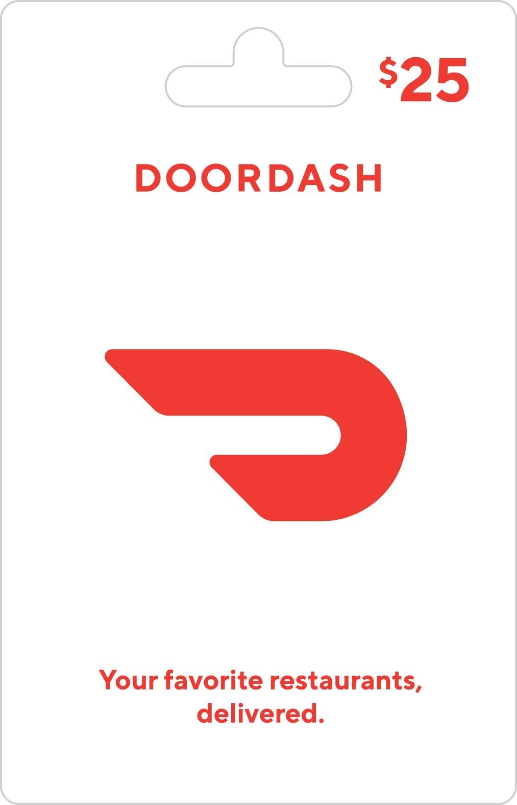 DoorDash Gift Card: 25 Traditional