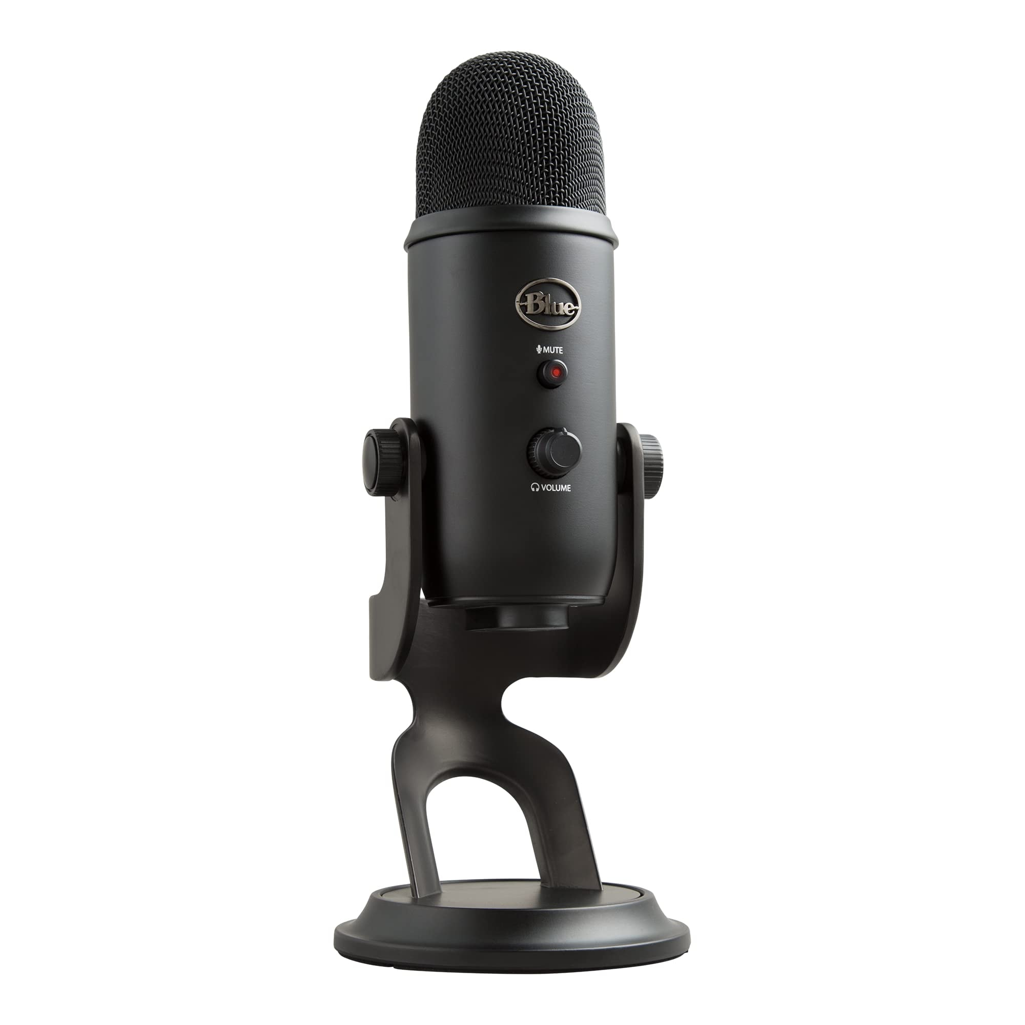 Logitech for Creators Blue Yeti USB Microphone for Gaming, Streaming, Podcasting, Twitch, YouTube, Discord, Recording for PC and Mac, 4 Polar Patterns, Studio Quality Sound, Plug & Play-: Blackout