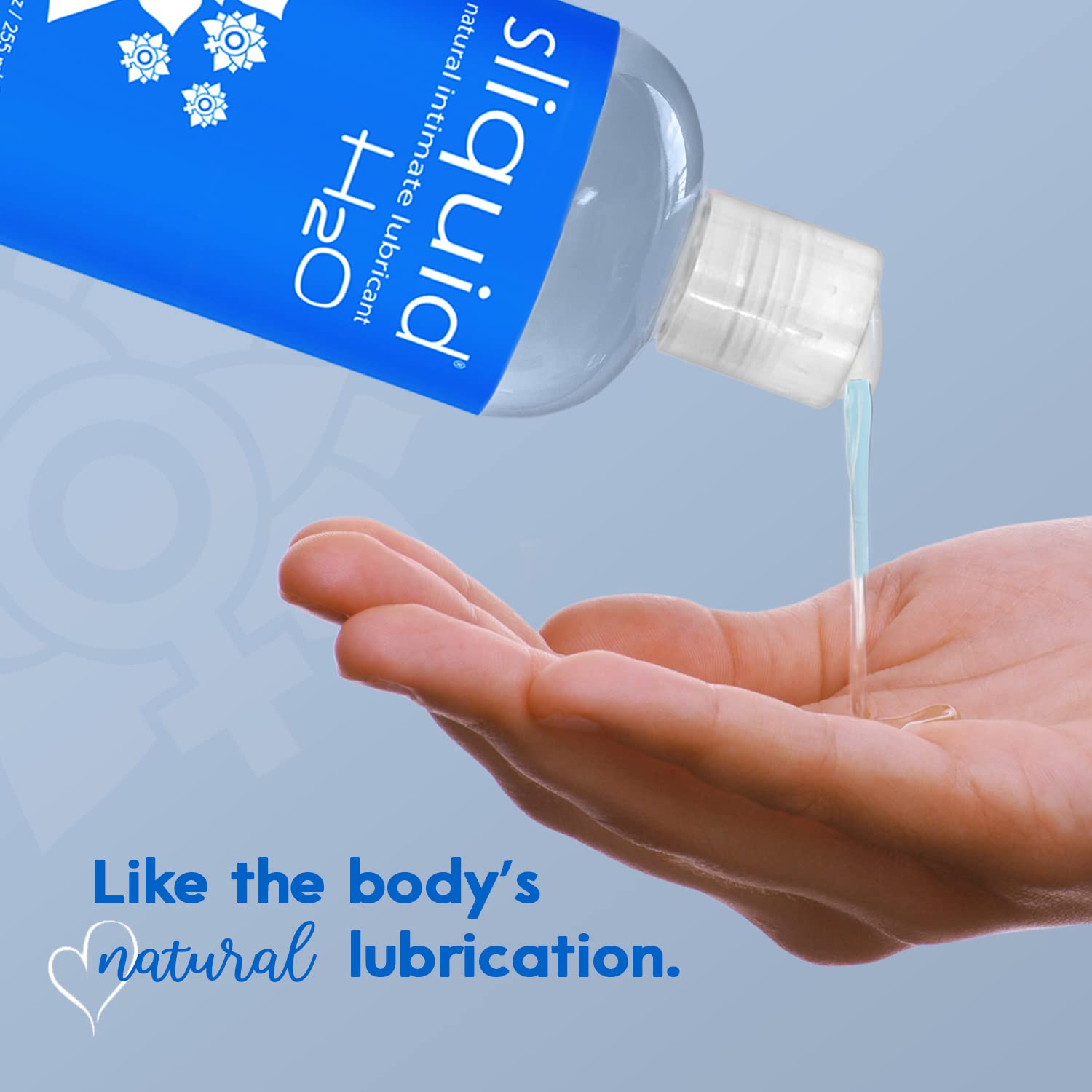 Sliquid H2O Water Based Lube, No Fragrance or Taste, Natural Lube Women, Stain Free, 8.5 Fl Oz: 8.5 Ounce (Pack of 1)