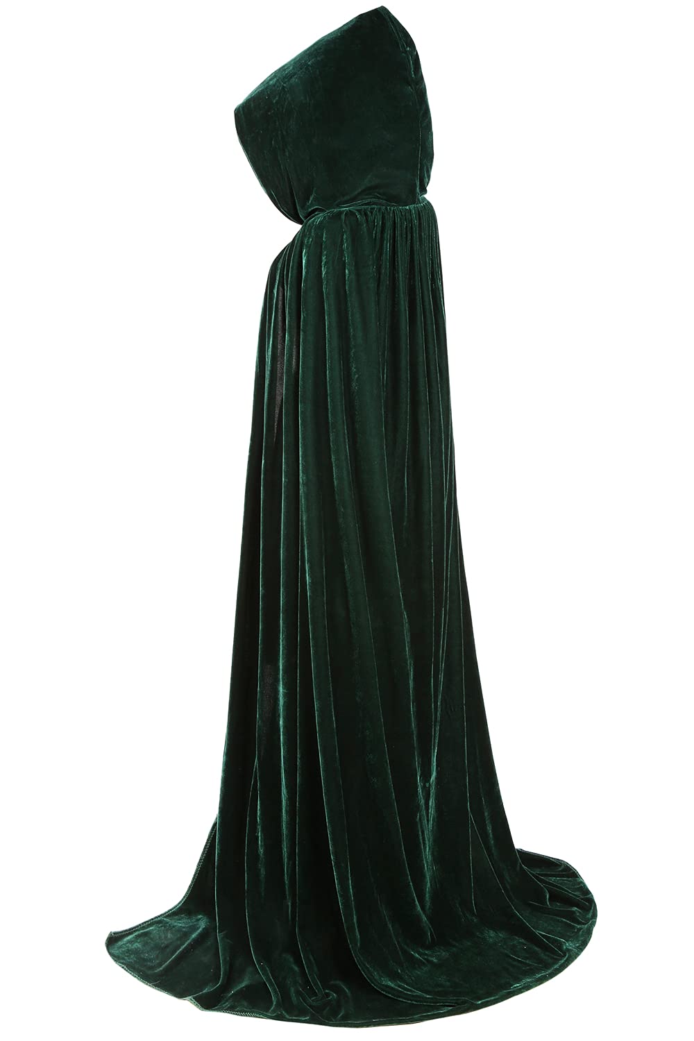 ALIZIWAY Hooded Cape Plus Size Deluxe Velvet Cosplay Cloak with Hood for Adults Halloween Christmas