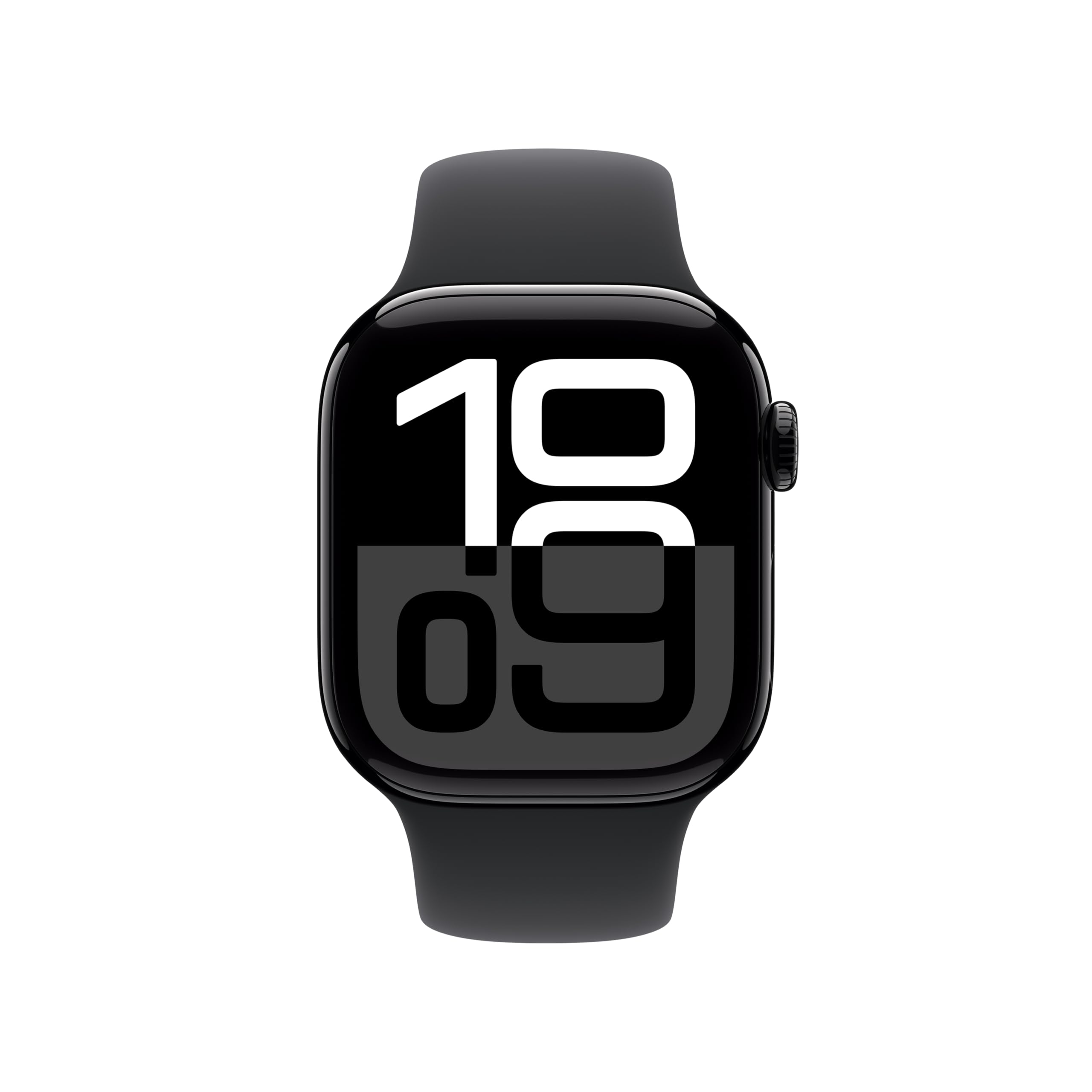 Apple Watch Series 10 [GPS 42mm case] Smartwatch with Silver Aluminium Case with Blue Cloud Sport Loop. Fitness Tracker, ECG App, Always-On Retina Display, Carbon Neutral: Jet Black Aluminium Case with Black Sport Band 42mm case + Small/Medium band GPS With AppleCare+ (2 Years)