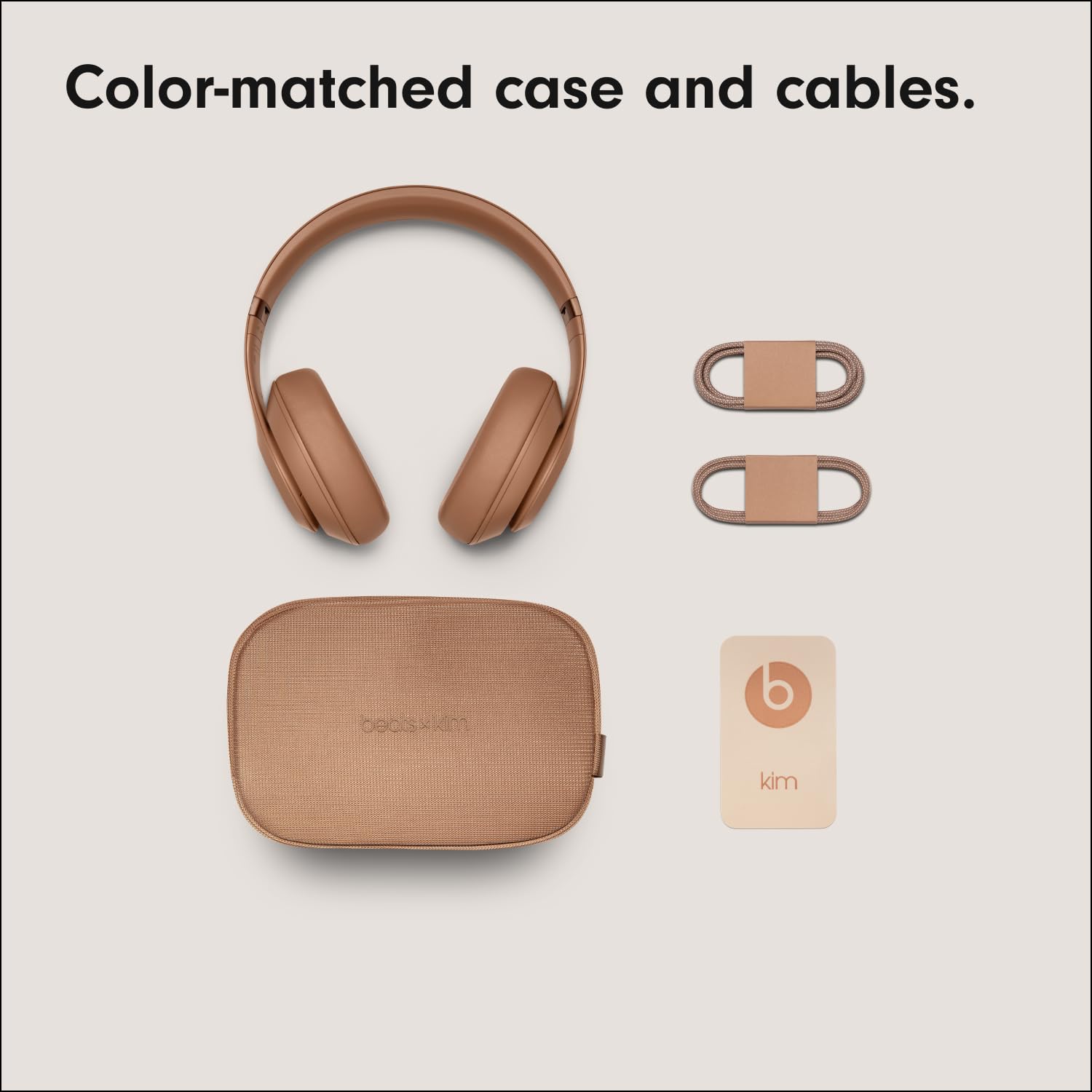 Beats Studio Pro x Kim Kardashian - Bluetooth Noise Cancelling Headphones with AppleCare+ (2 Years) - Moon: Dune Studio Pro With AppleCare+ (2 Years)