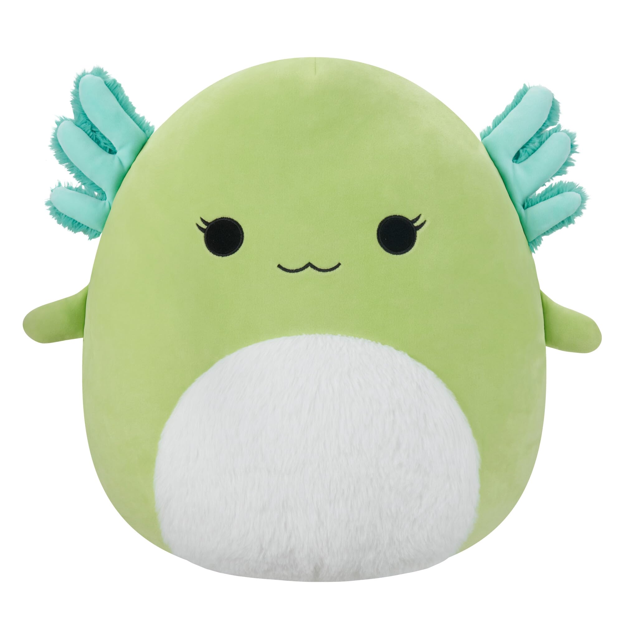 Squishmallows Original 16-Inch Mipsy  with Fuzzy White Belly - Large Ultrasoft Official Jazwares Plush: Green Axolotl