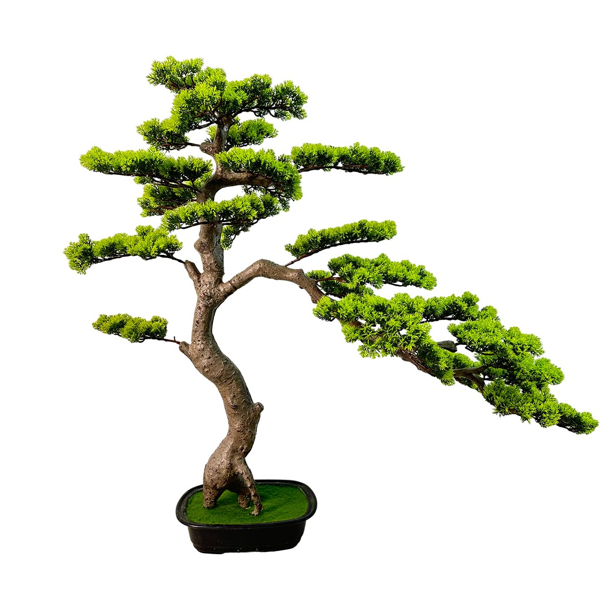 VIGGDA 3ft（43in） Artificial Bonsai Tree Juniper Faux Plants Indoor Big Fake Plants Decor with Ceramic Pots for Home Table Office Desk Bathroom Shelf Bedroom Living Room Farmhouse Decorations thumbnail 1