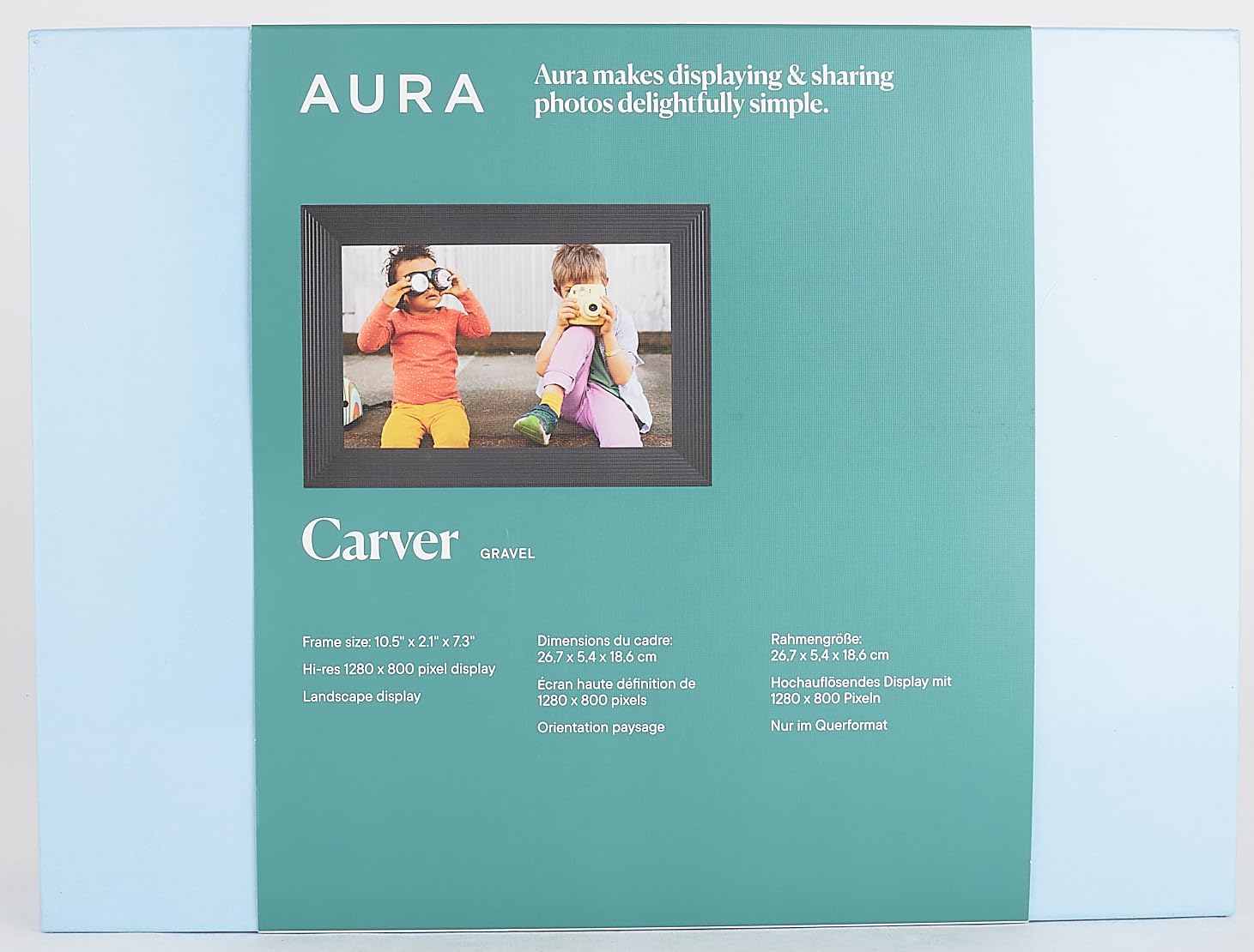 Aura Digital Picture Frame - 10.1" HD Mat Display | Wirecutter's Best Digital Frame for Gifting - Send Photos Directly from Your Phone from Anywhere | Quick & Easy Setup Over WiFi - Free App | Black: 10" - Black