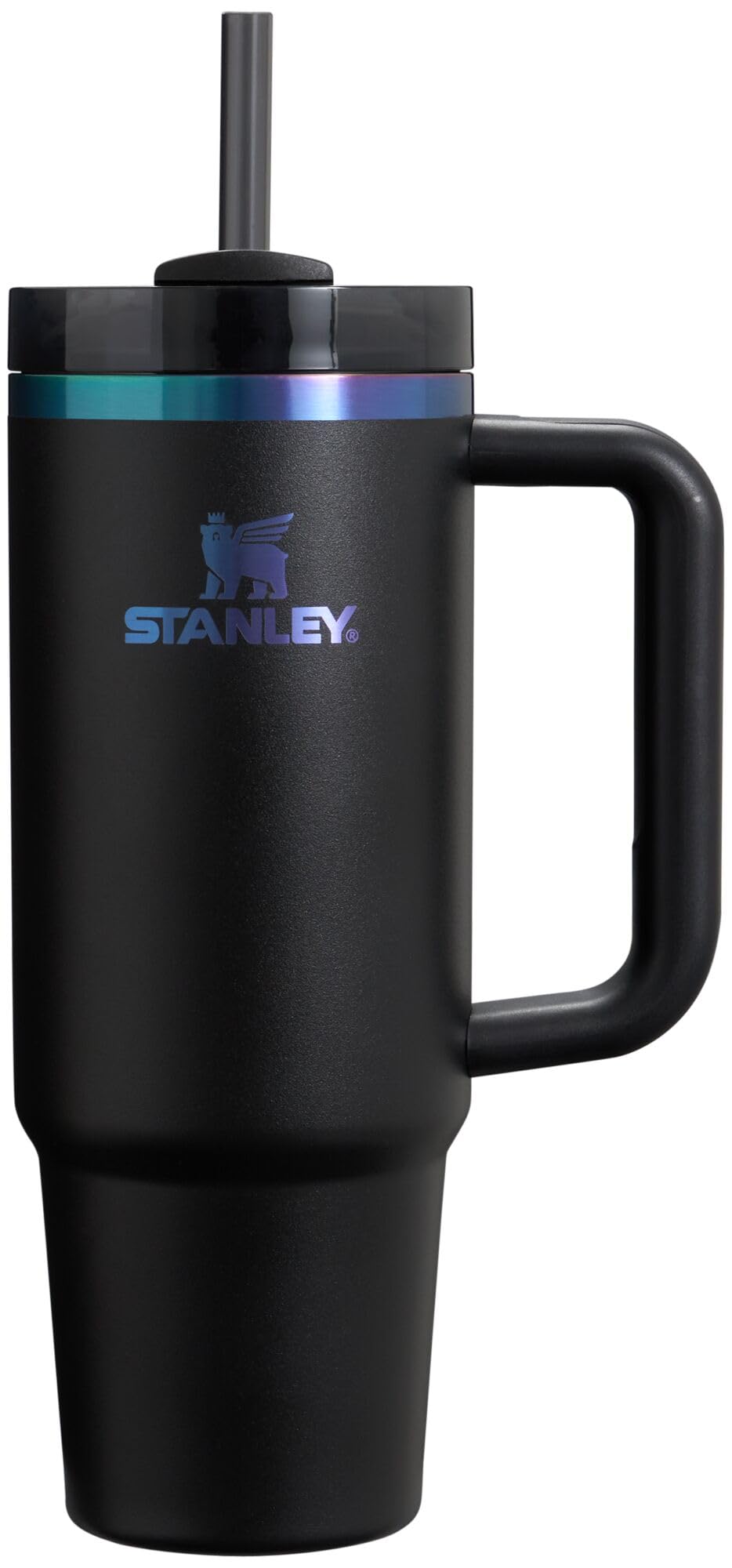 Stanley Quencher H2.0 Tumbler with Handle and Straw 30 oz | Flowstate 3-Position Lid | Cup Holder Compatible for Travel | Insulated Stainless Steel Cup | BPA-Free | Rose Quartz 2.0: 30 Ounces Black Chroma