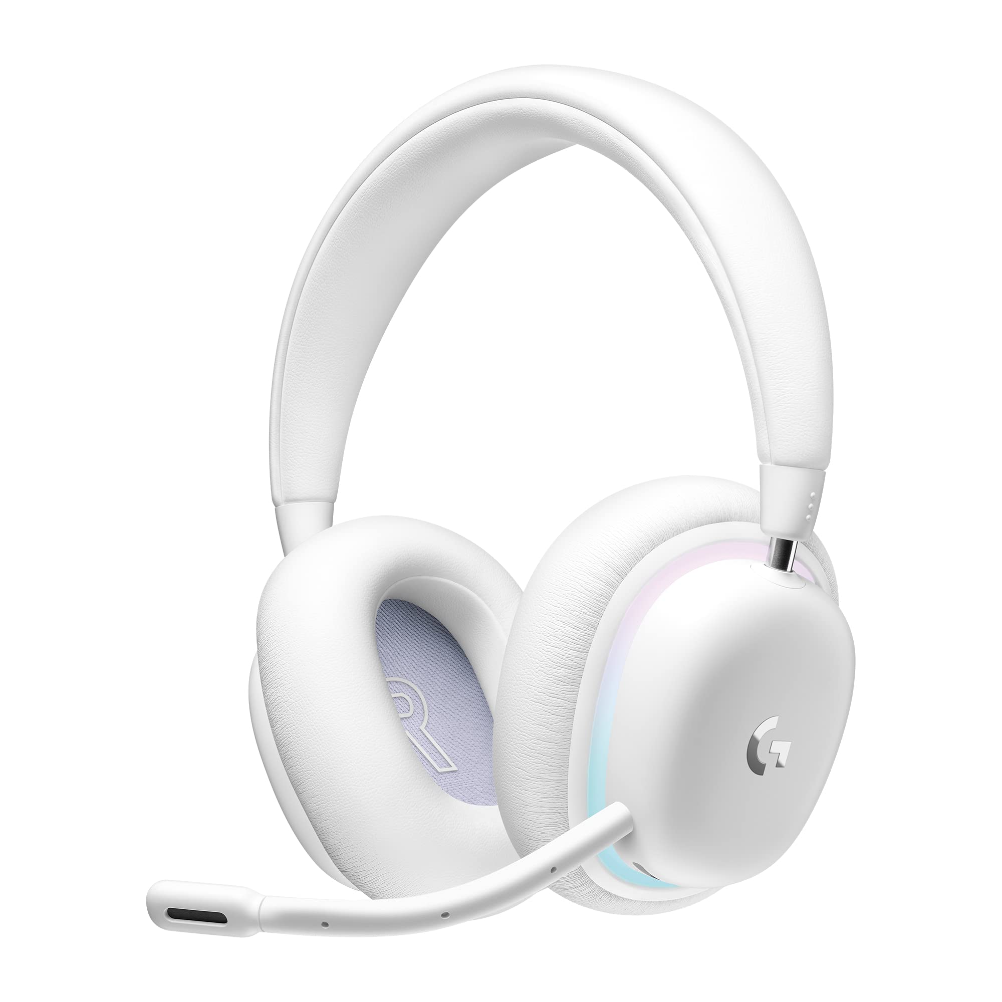 Logitech G735 Wireless Gaming , Customizable LIGHTSYNC RGB Lighting, Bluetooth, 3.5 MM Aux Compatible with PC, Mobile Devices, Detachable Mic - White Mist thumbnail 1