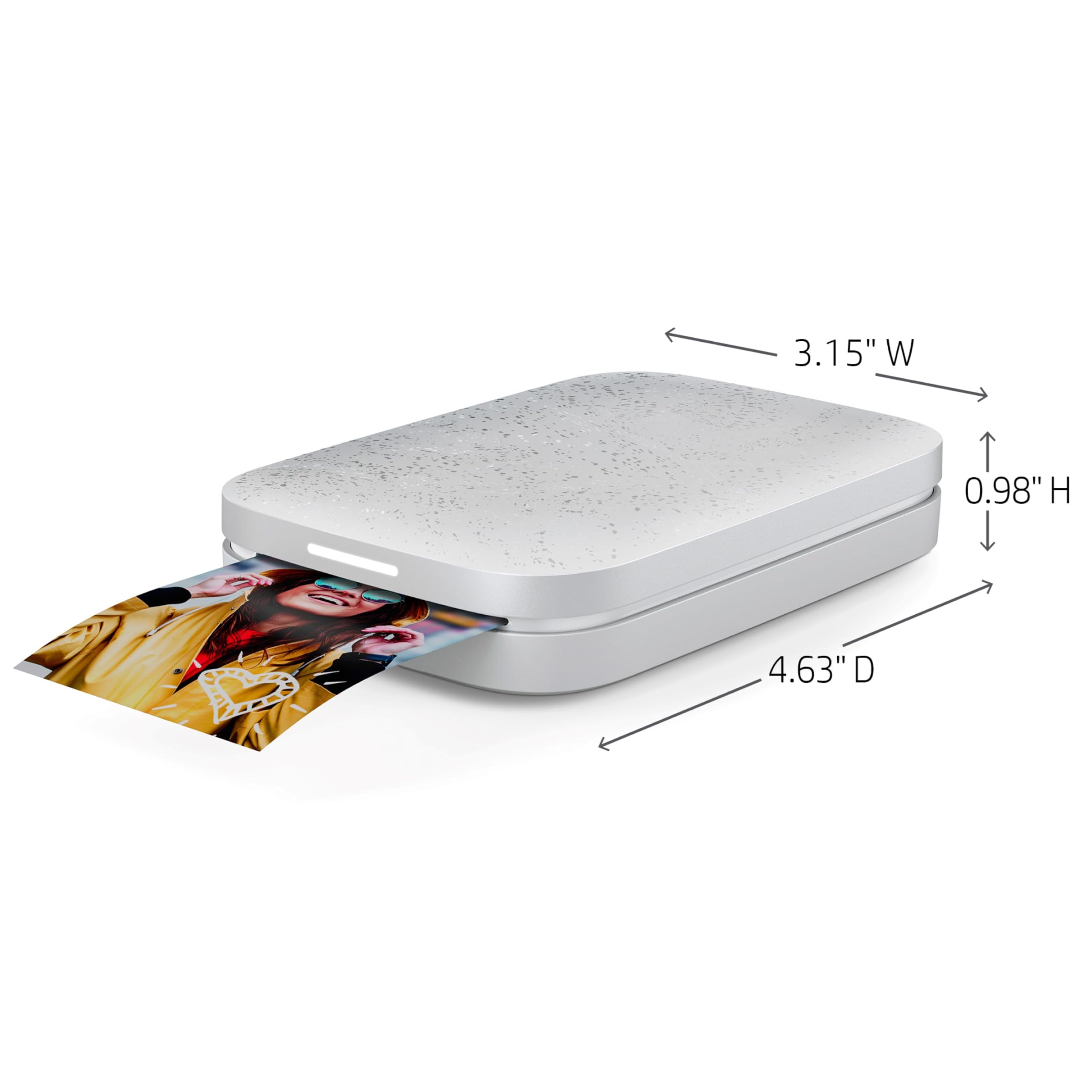 HP Sprocket 2x3" Instant Smartphone Photo Printer - Portable Color Wireless Mobile Printer - Zink Sticky-Back Photos - Print from Compatible iOS & Android Devices with Bluetooth w/Fun App - Luna Pearl: Luna Pearl Printer