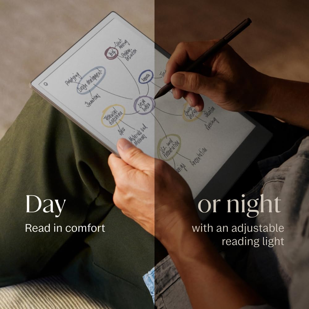 reMarkable Paper Pro Bundle – Premium Leather | Includes 11.8” reMarkable Paper Tablet, Marker Plus Pen with Eraser, and a Book Folio Cover in Black Leather
