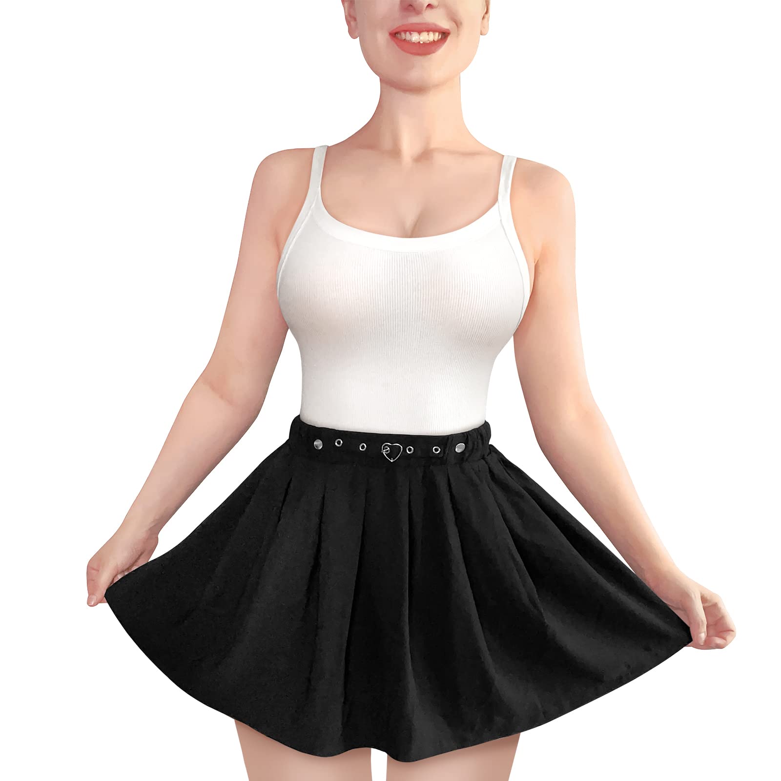 Littleforbig Overall Skirt Romper - Pleated Bondage Detachable Jumperskirt thumbnail 4