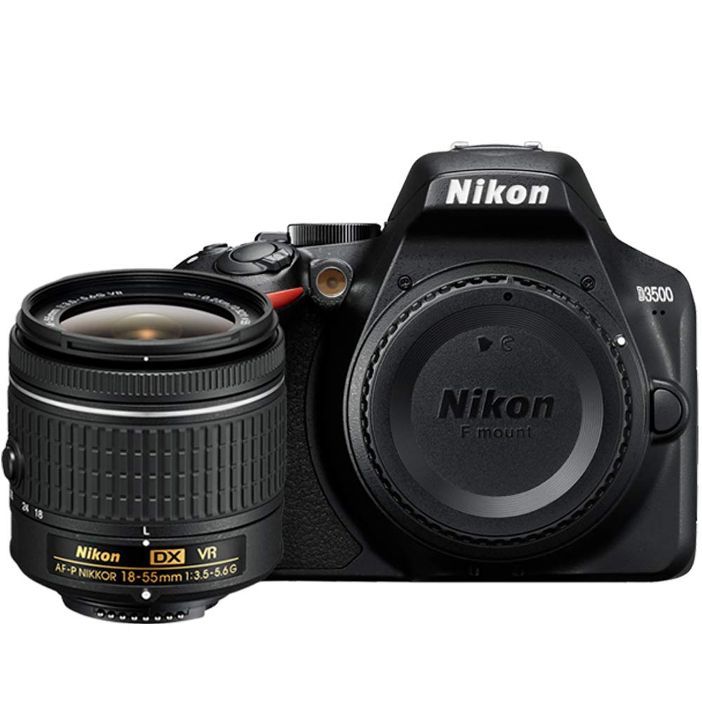 Nikon D3500 24.2MP DSLR Camera with AF-P DX NIKKOR 18-55mm f/3.5-5.6G VR Lens (1590B) – (Renewed): Nikon D3500 24.2MP DSLR Camera with AF-P DX NIKKOR 18-55mm f/3.5-5.6G VR Lens (1590B) – (Renewed)
