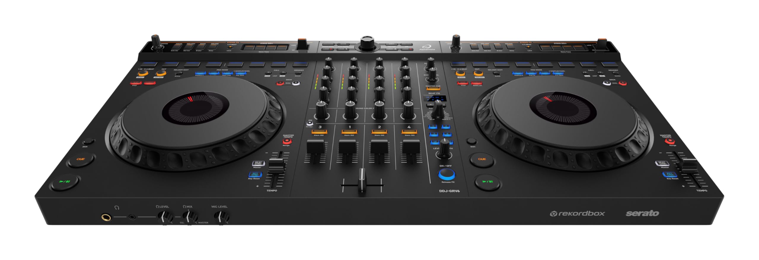 AlphaTheta DDJ-GRV6 4-channel performance DJ controller thumbnail 2