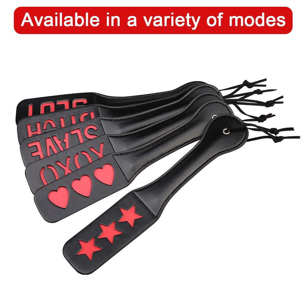 VENESUN Cat Spanking Paddles for Adults SM, 12.6inch Faux Leather Paddle for Sex Play